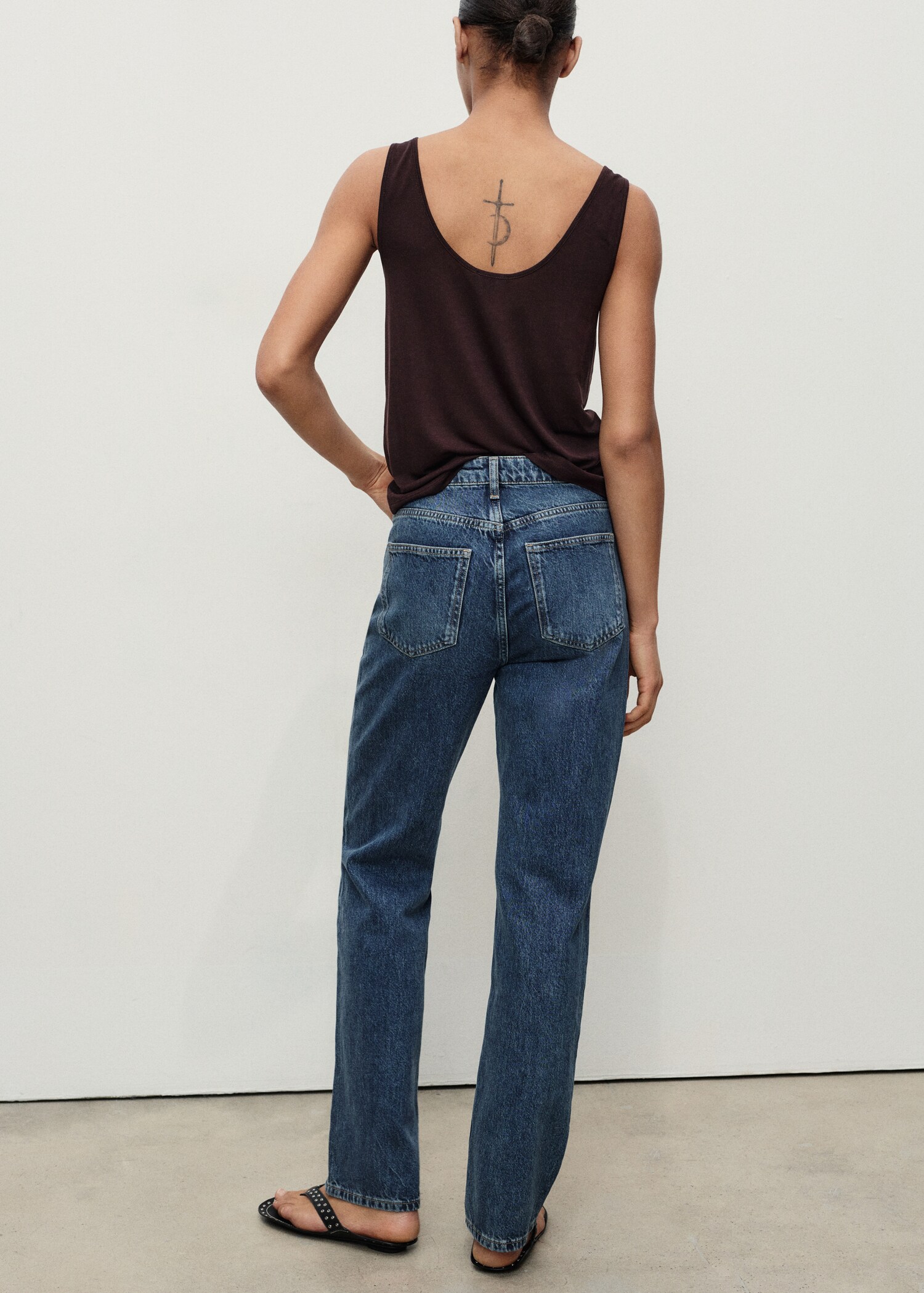 Matilda High-Waist Straight Jeans - Rückseite des Artikels