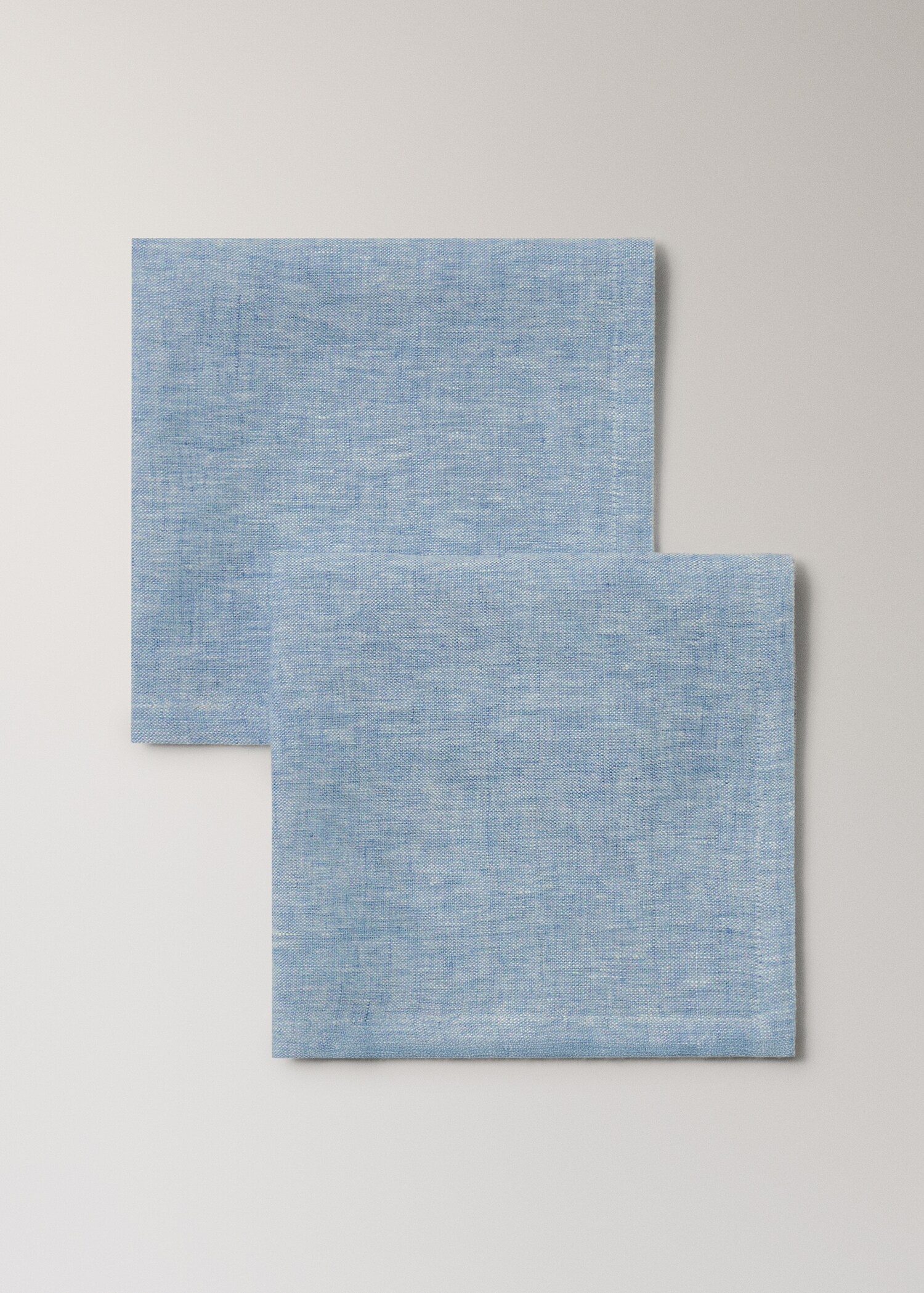 Serviettes de table 100 % lin effet mélangé - Détail de l'article 1