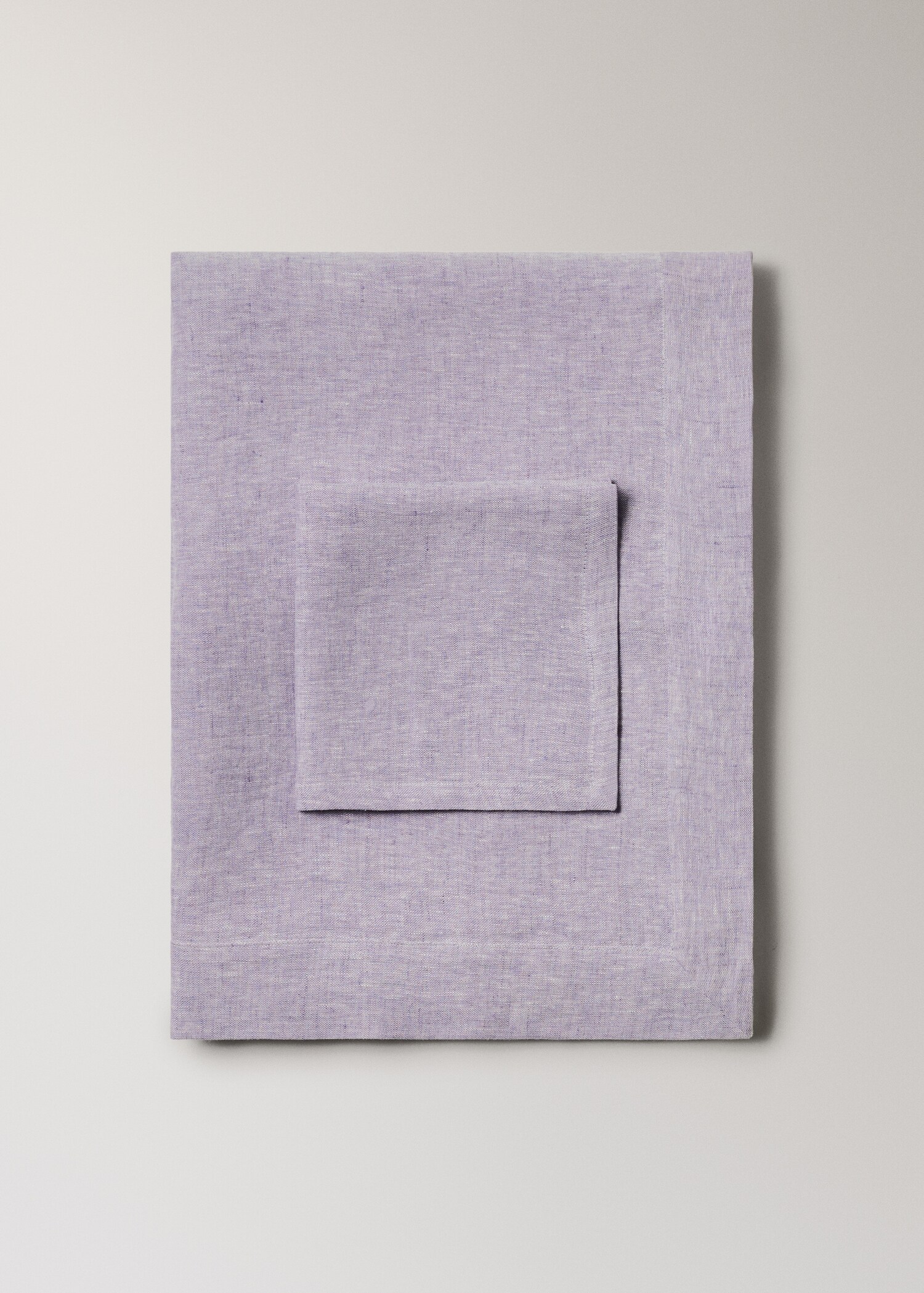 Serviettes de table 100 % lin effet mélangé - Détail de l'article 3