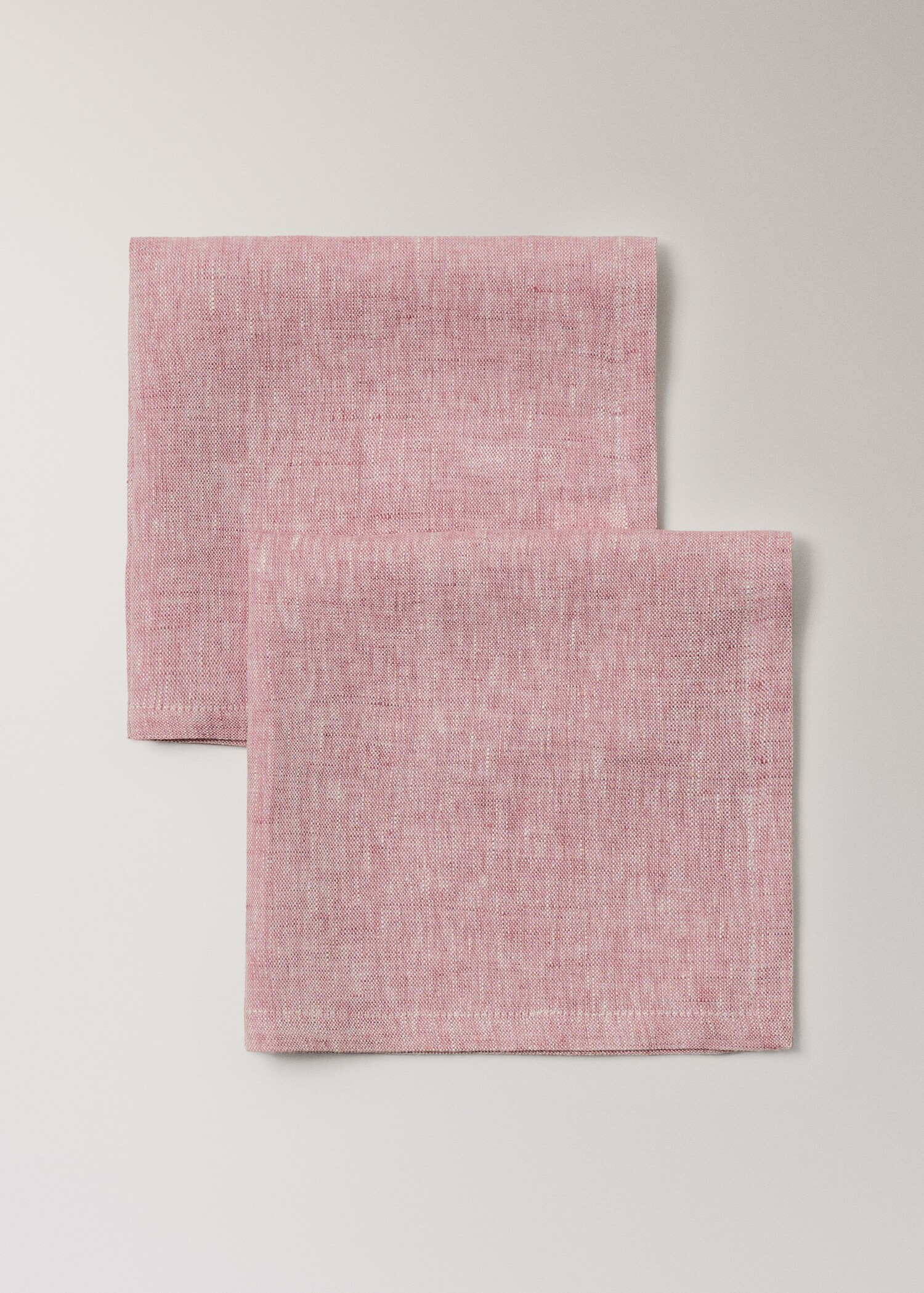 Serviettes de table 100 % lin effet mélangé - Détail de l'article 1