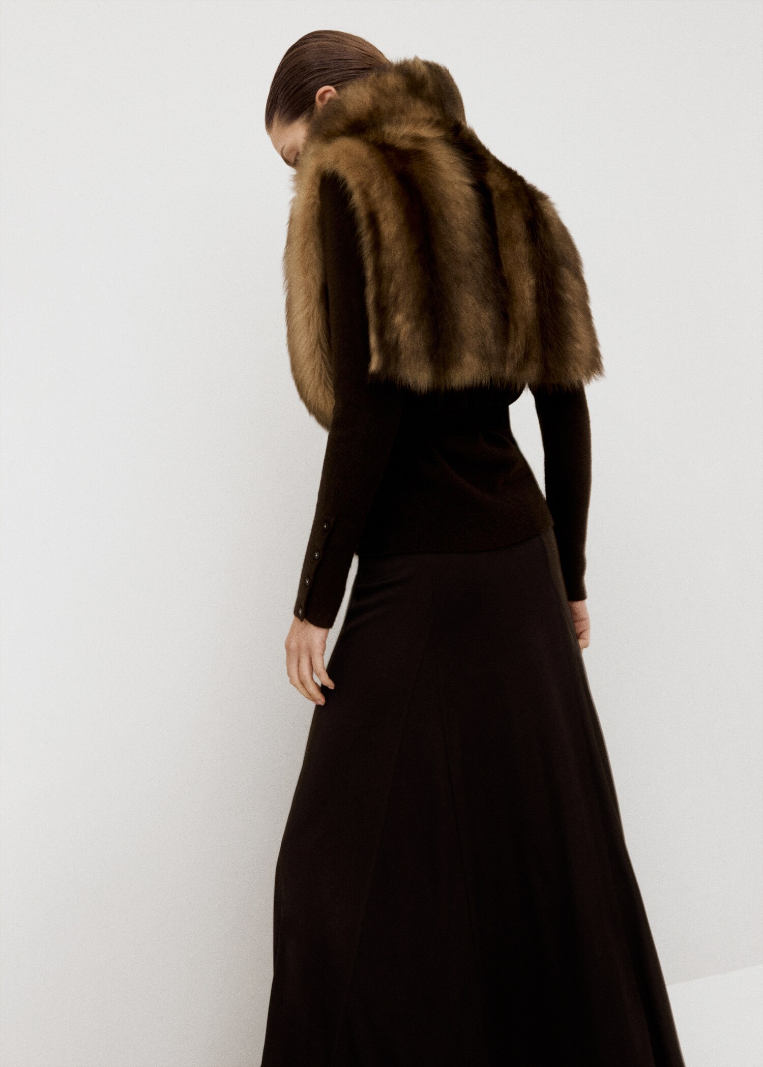 Jupe midi godets - Verso de l’article