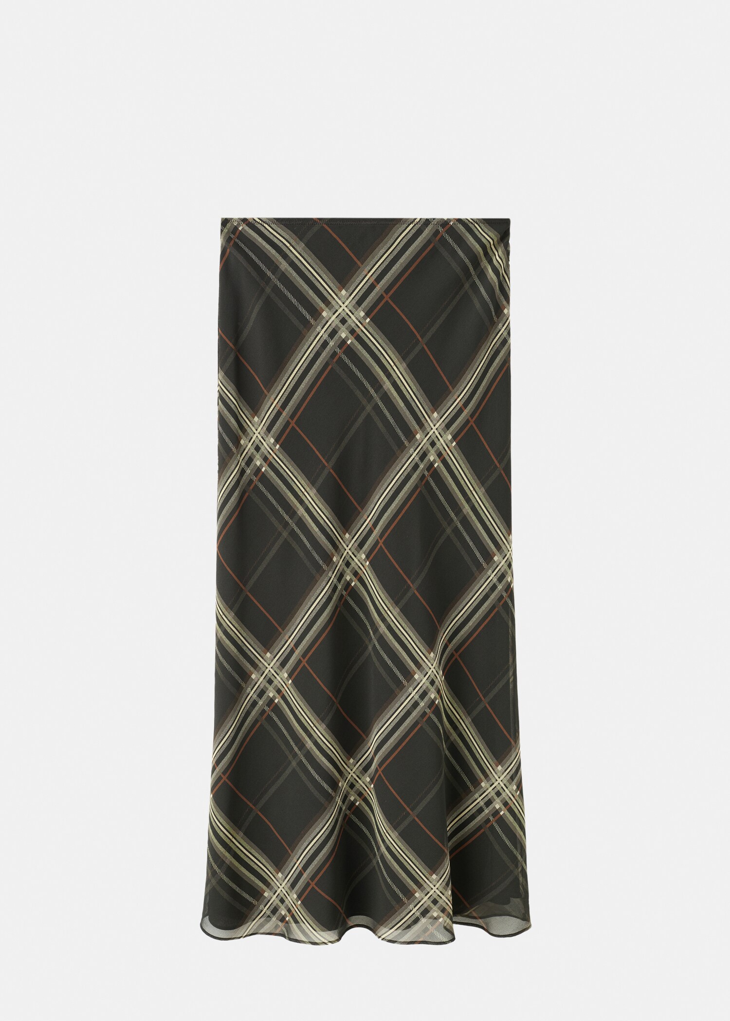 Длинная юбка в клетку - Изделие без модели
