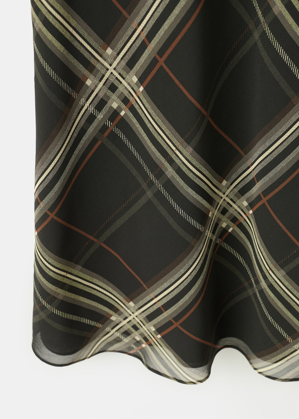 Mango Checked long skirt