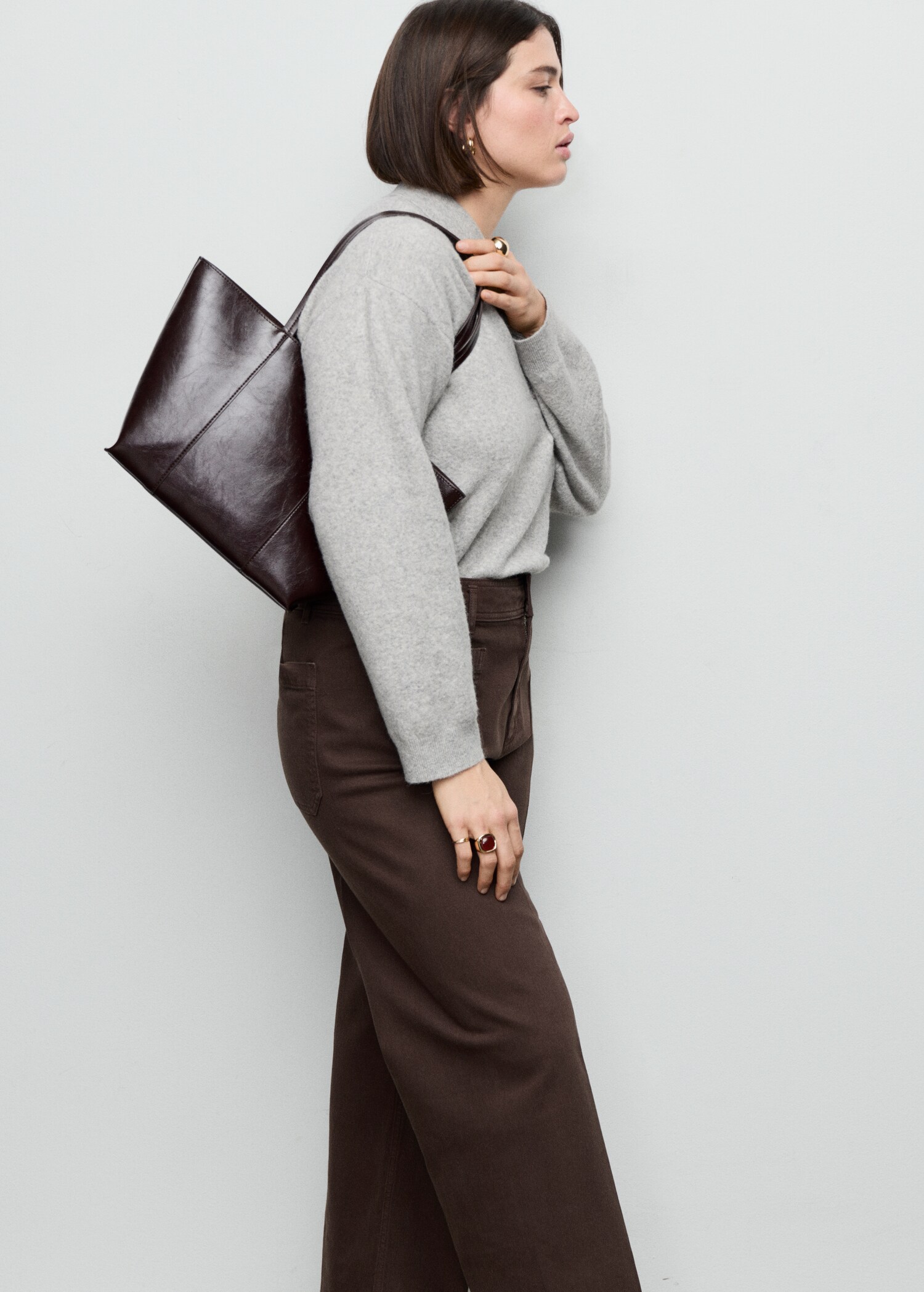 Wide-leg jeans with pockets - Details of the article 5