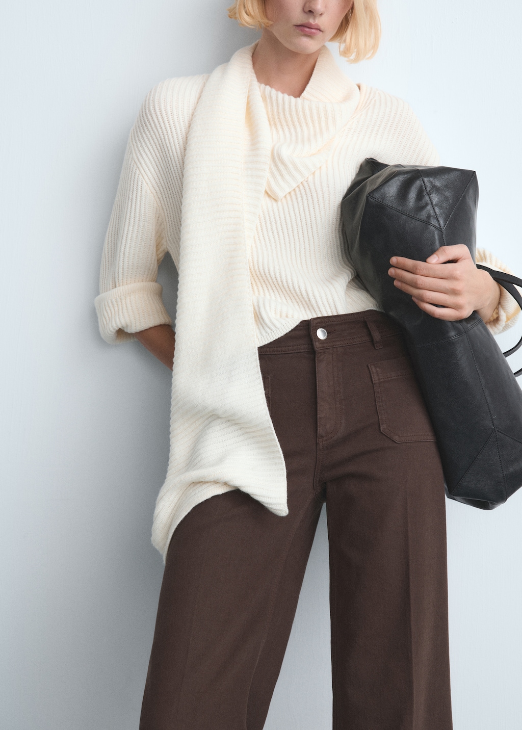 Mango Wide leg jeans with pockets
