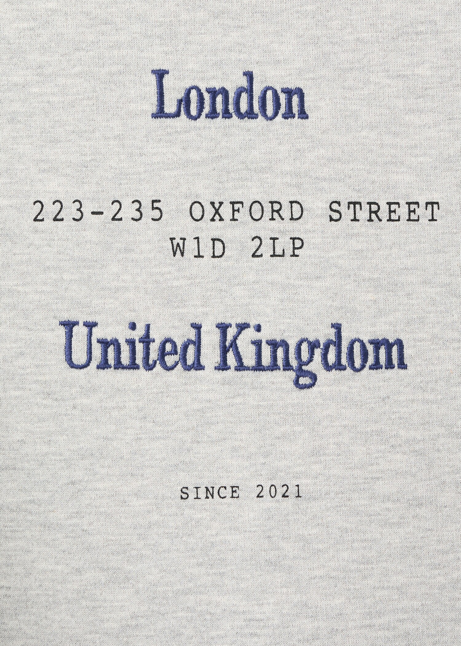 Sweatshirt de algodão com capuz e texto - Pormenor do artigo 0