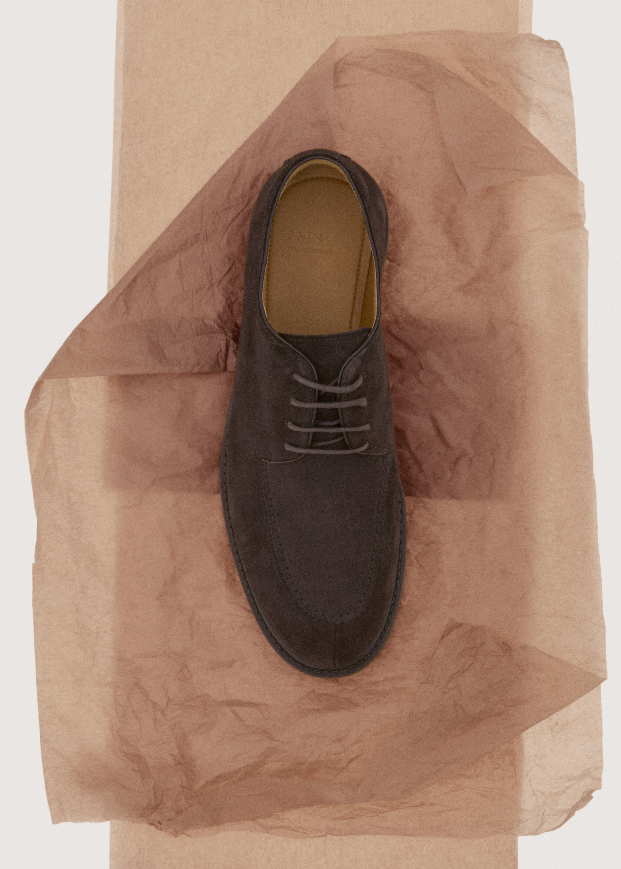 Παπούτσι κοστουμιού δέρμα καστόρι - Λεπτομέρεια του προϊόντος 9, Καφέ. Ref: 27061326-00.