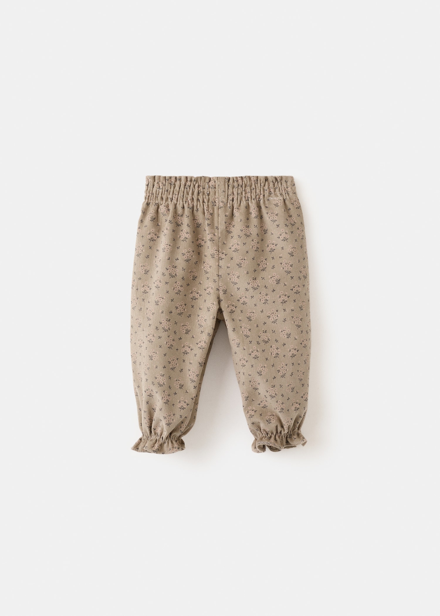 Flowers cotton trousers - Reverse of the article