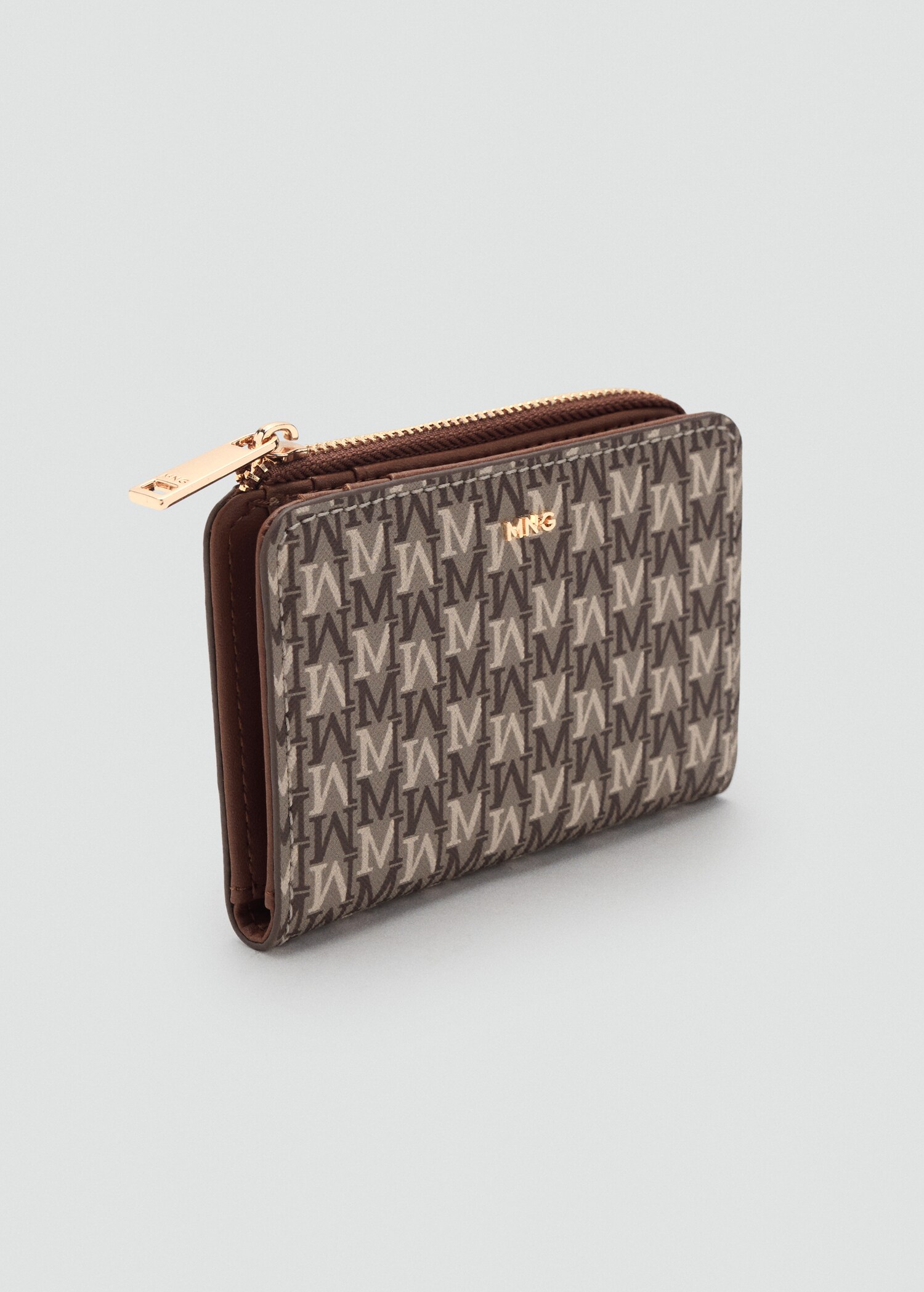 Small wallet with logo print - Medium plane