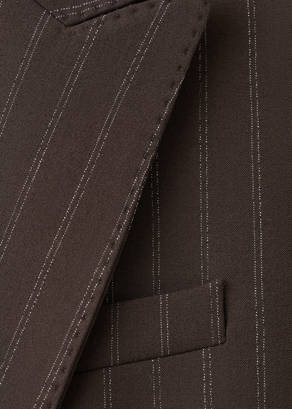 Mango Double-breasted pinstripe suit blazer