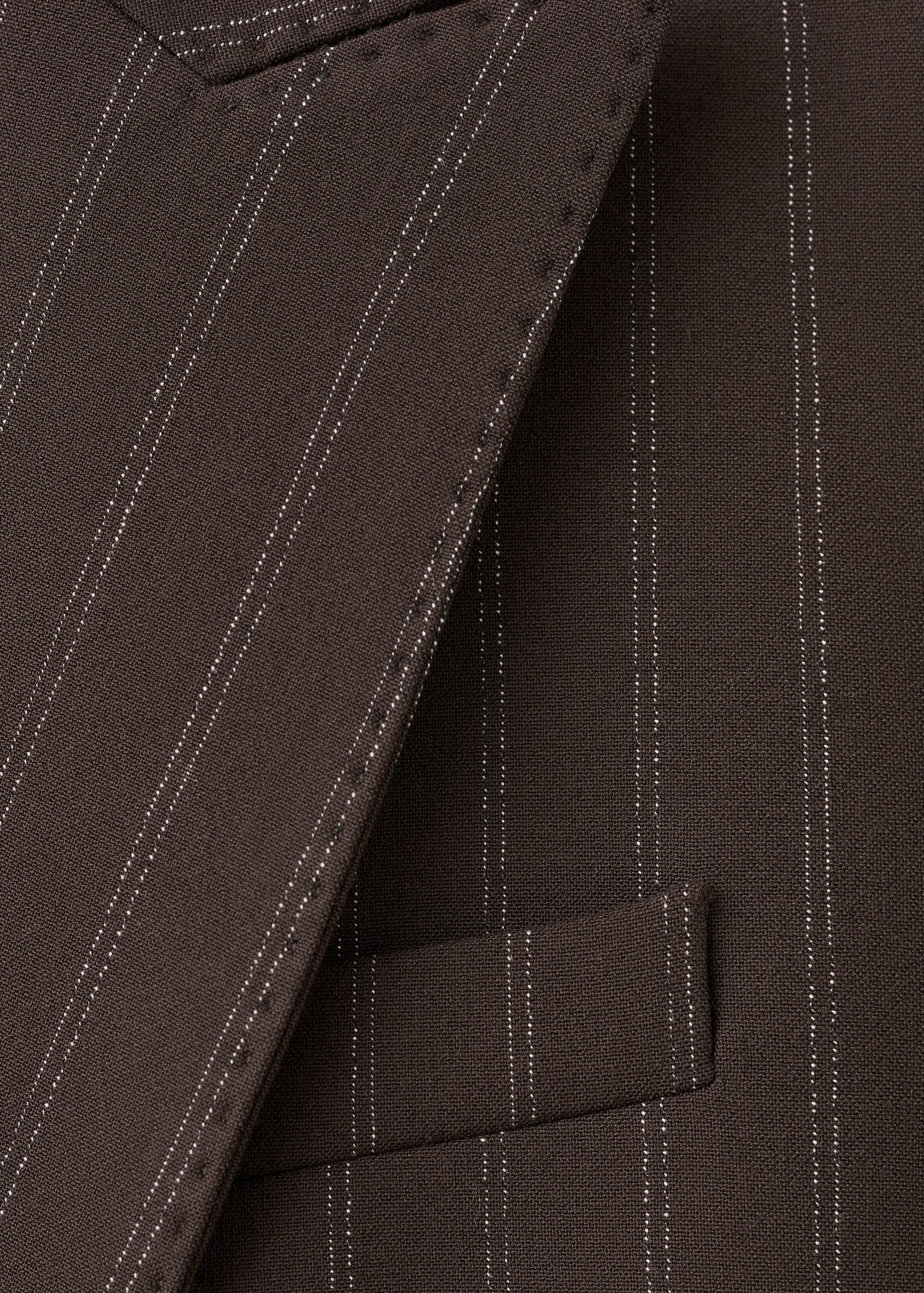 Double Breasted Pinstripe Suit Jacket