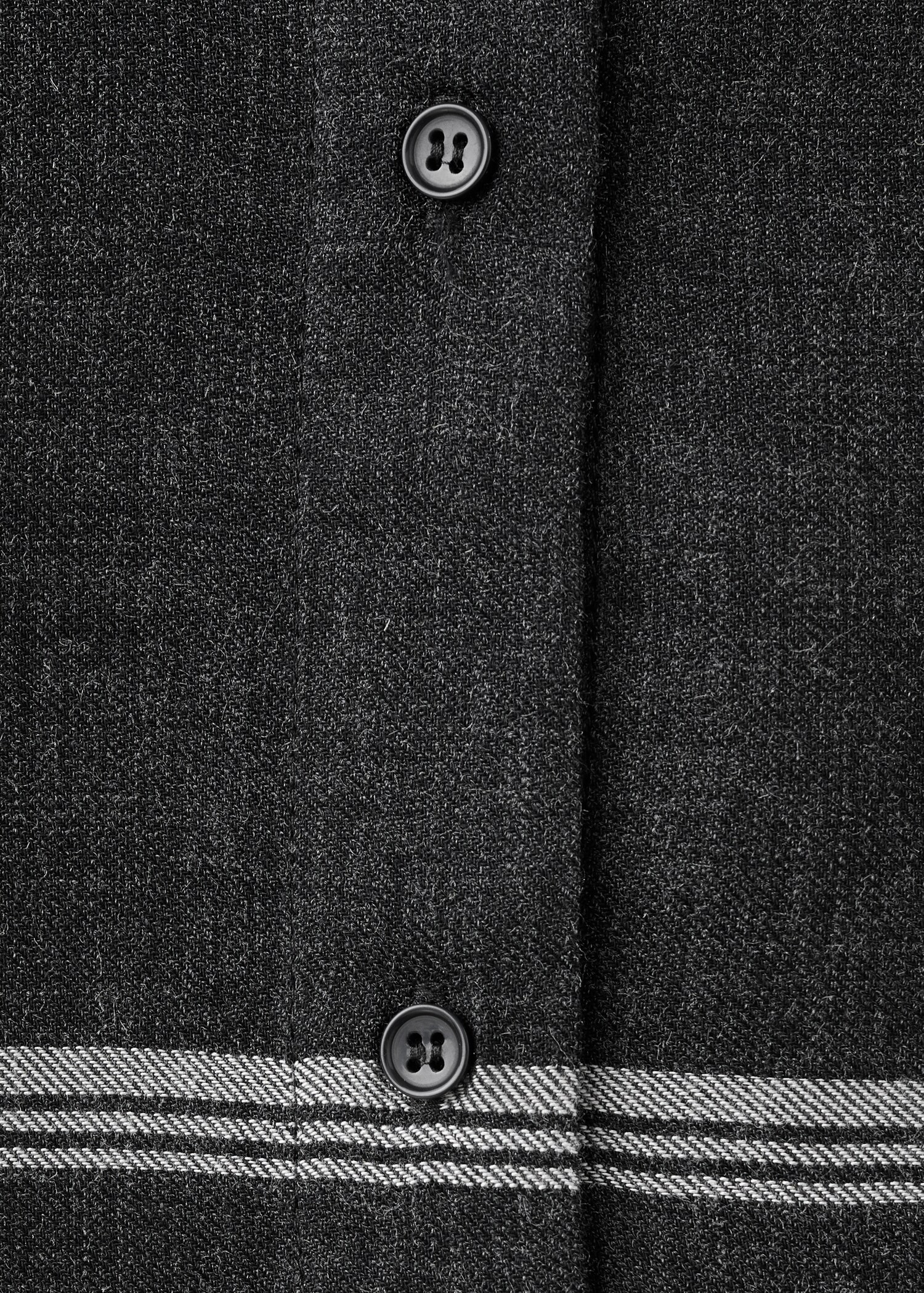 Blouse with check pattern and foulard collar - Details of the article 0