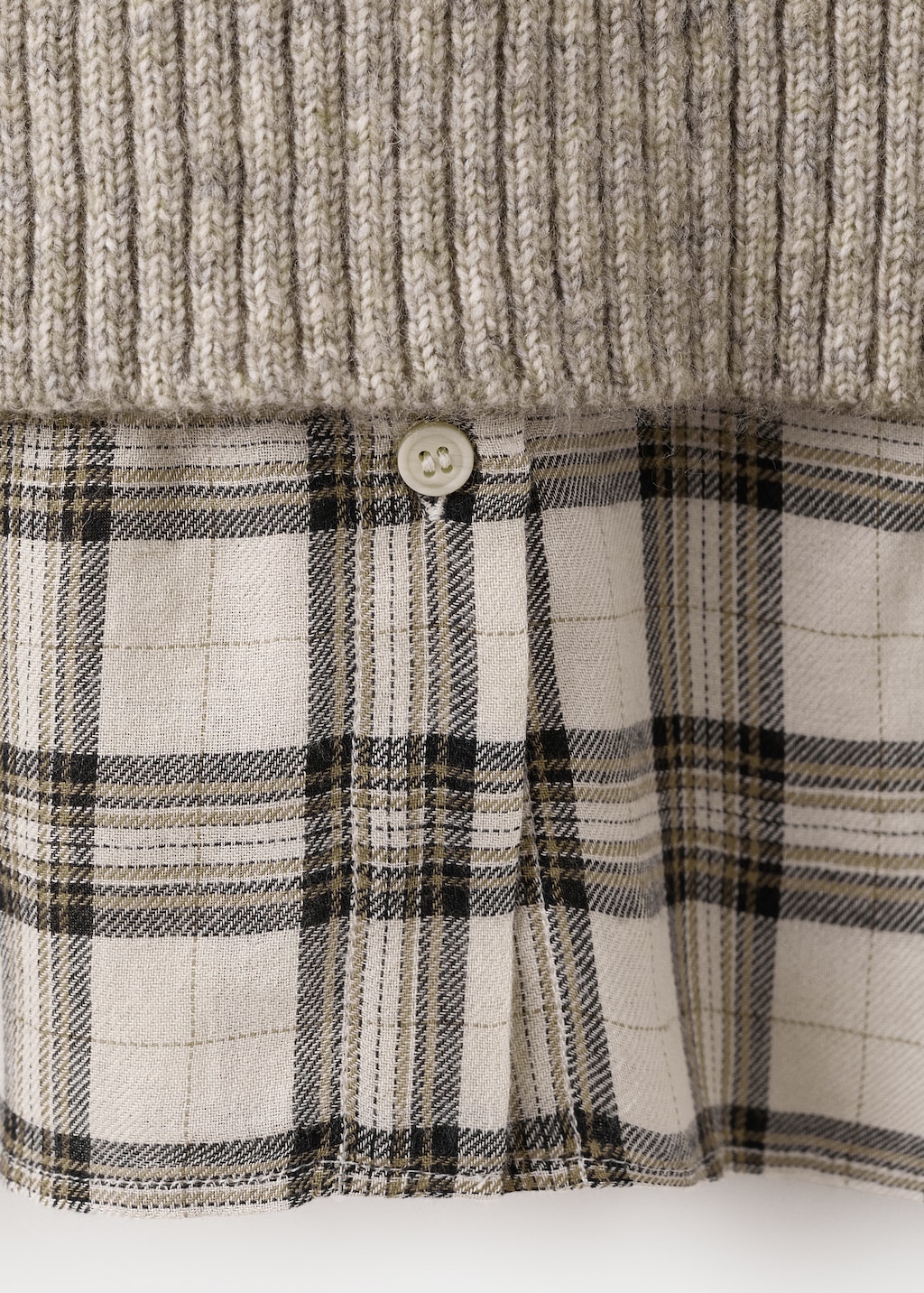 Combined shirt sweater - image 5