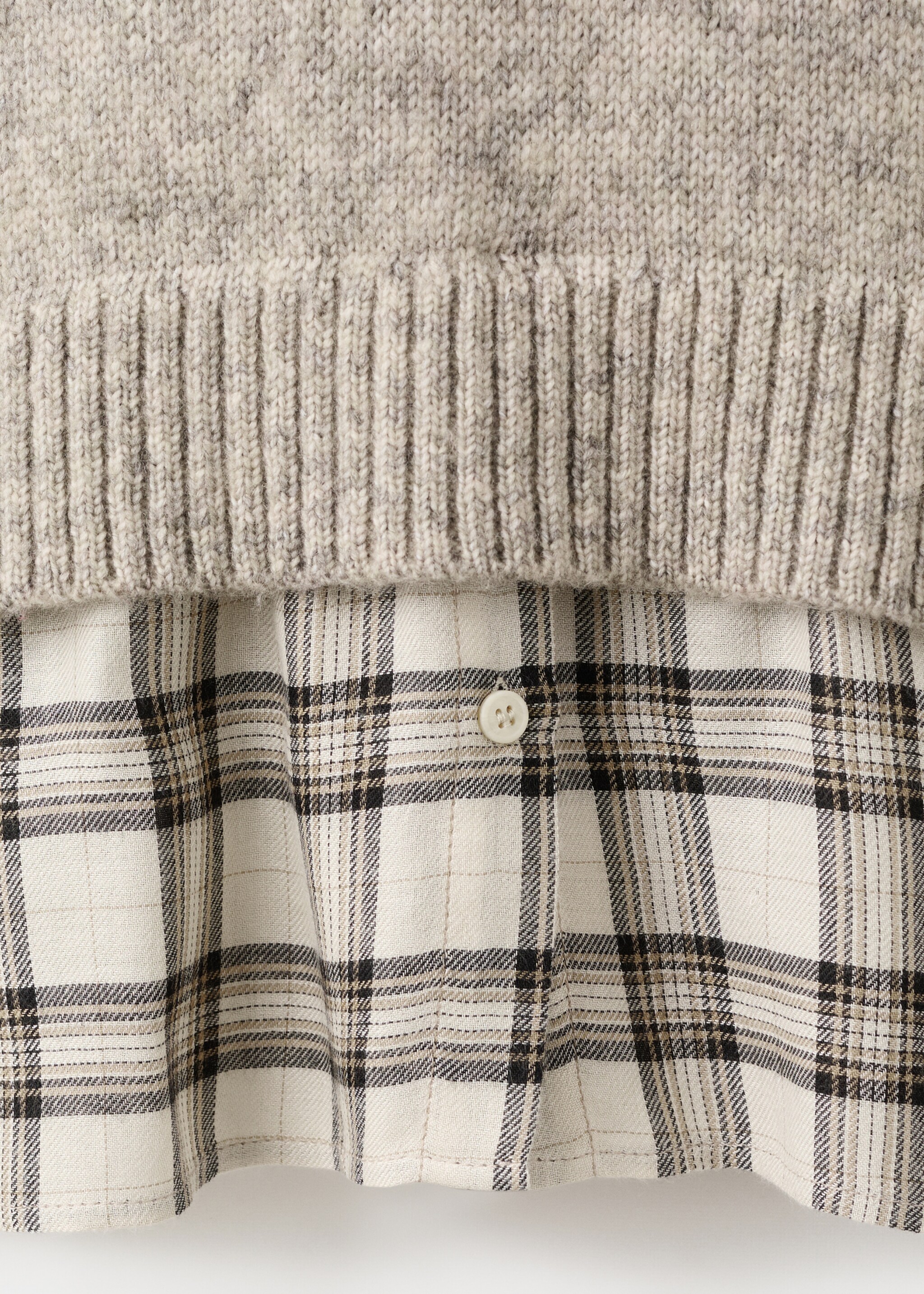 Jersey combinado capucha - Detalle del artículo 0, Marrón medio. Ref: 27061342-00.