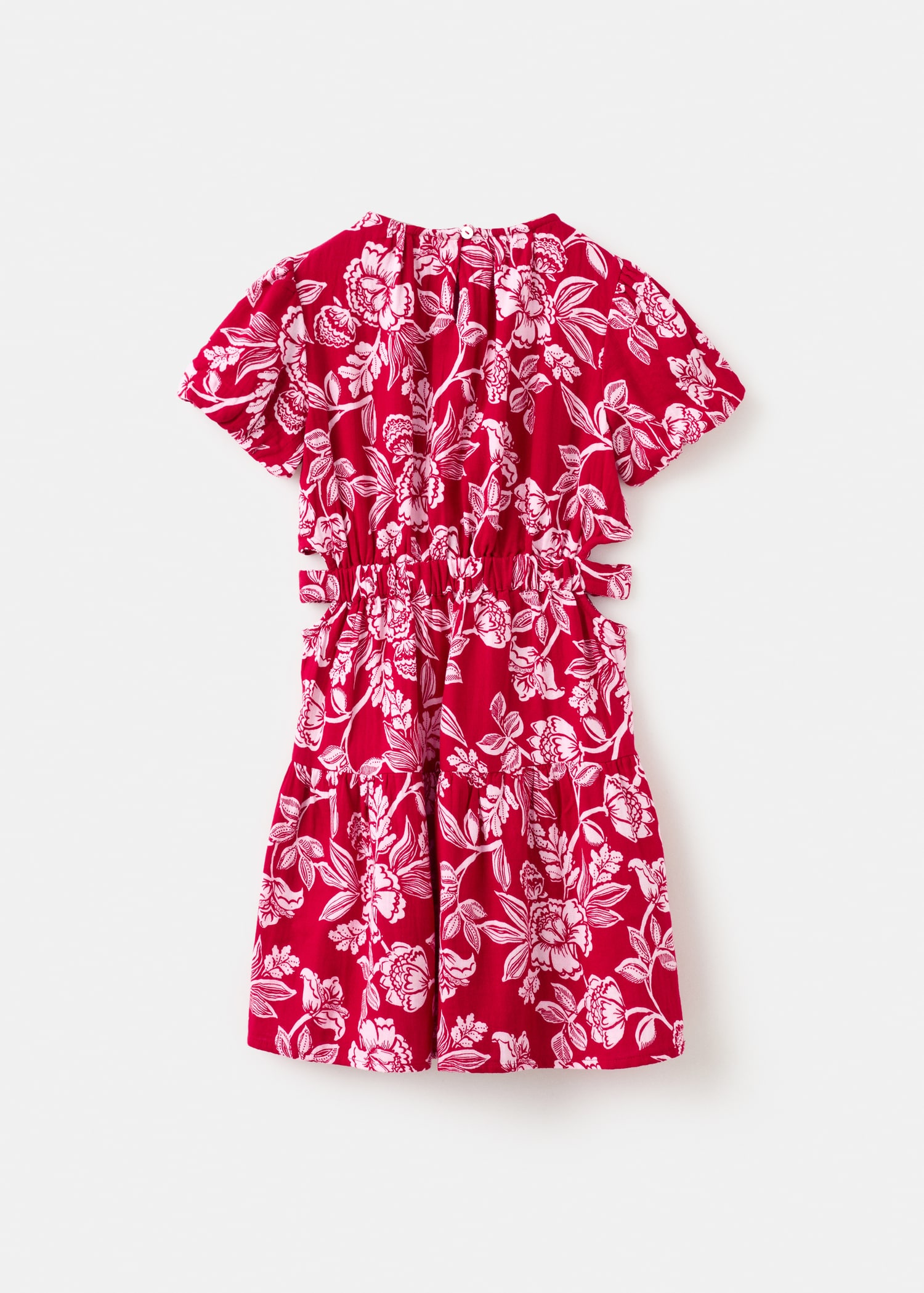 Floral dress with cut-out - Reverse of the article