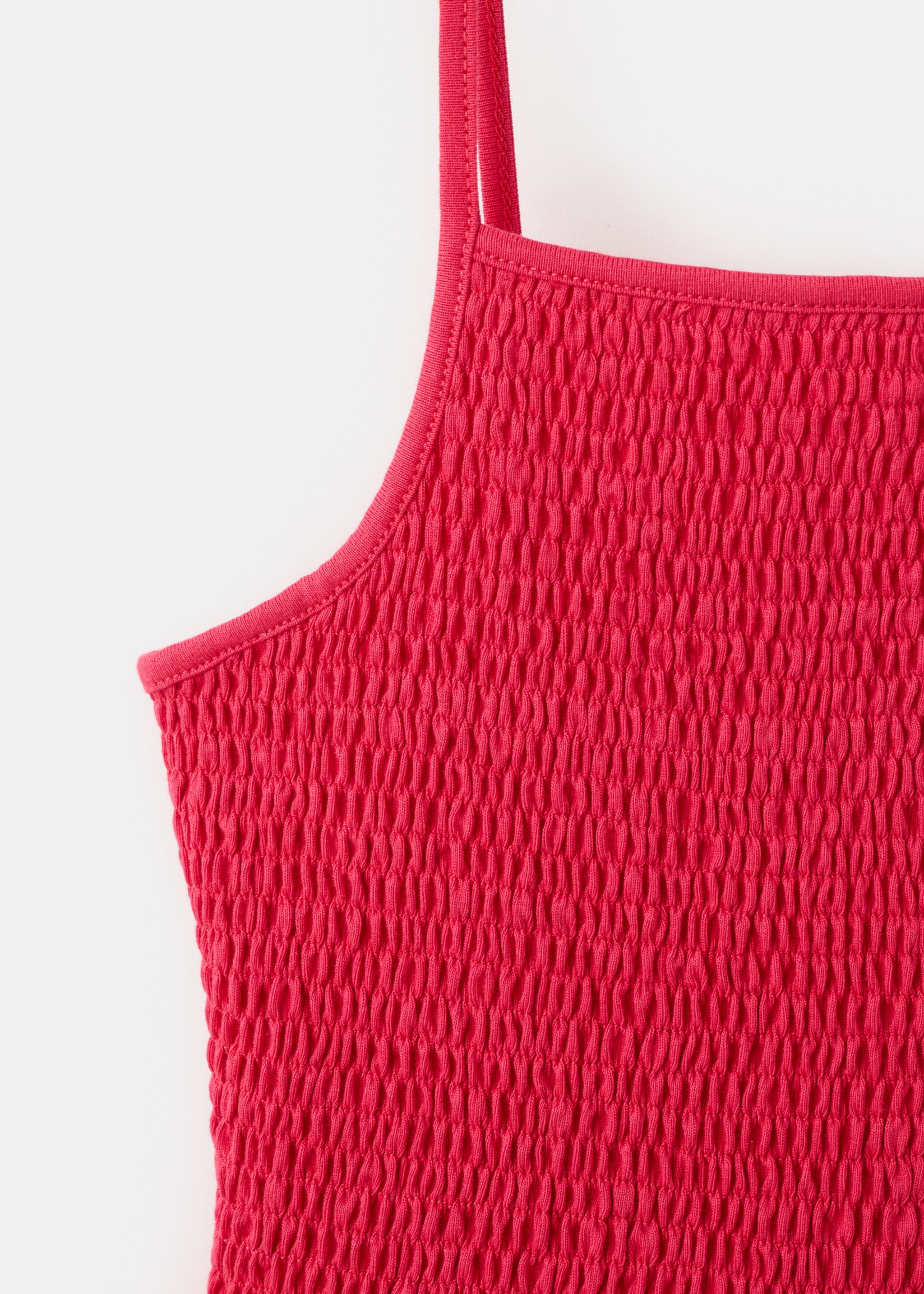 Ruffles flowy dress - Details of the article 8, Red. Ref: 27061510-00.