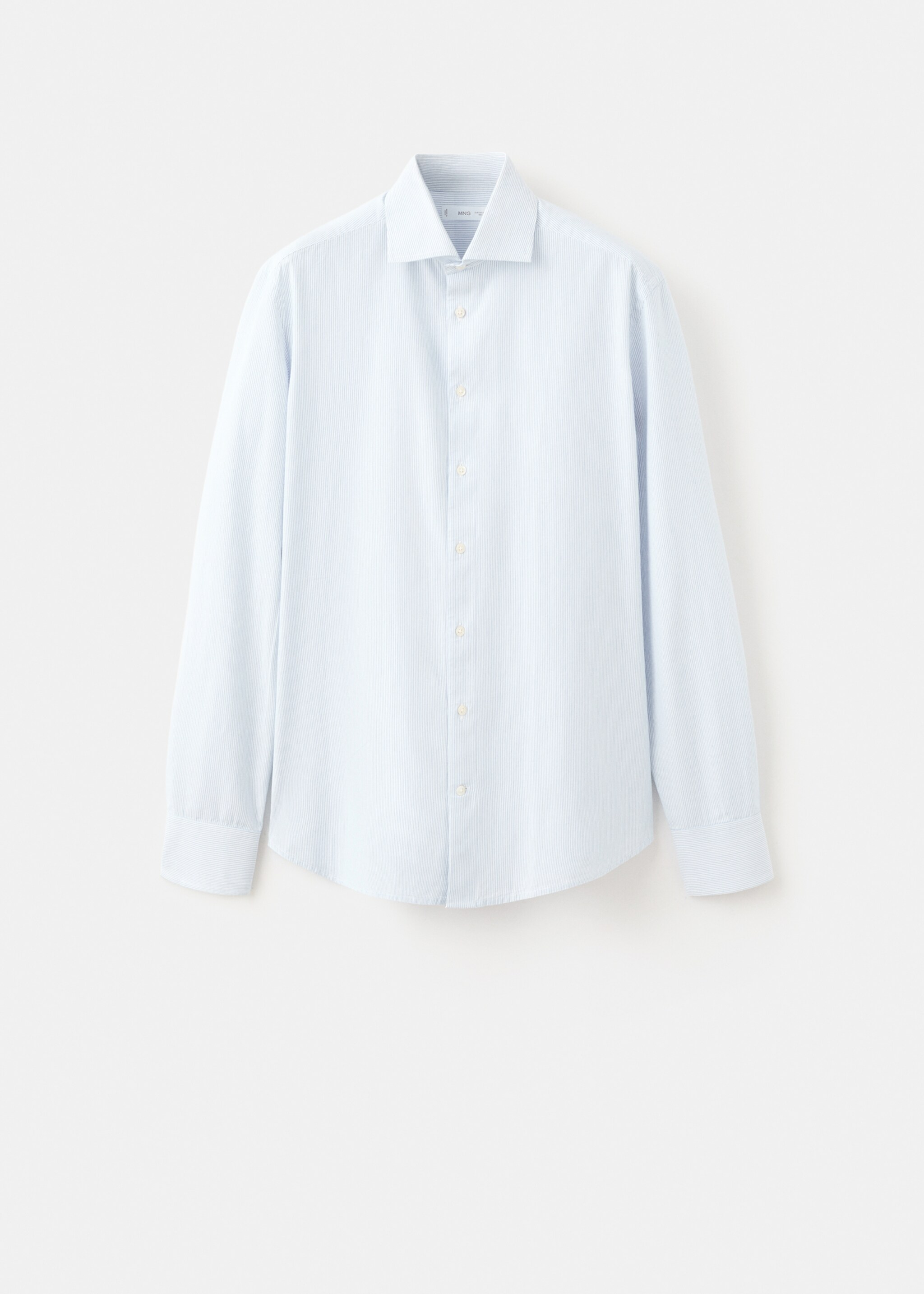 Classic-fit striped shirt - Article without model, Sky Blue. Ref: 27061511-00.