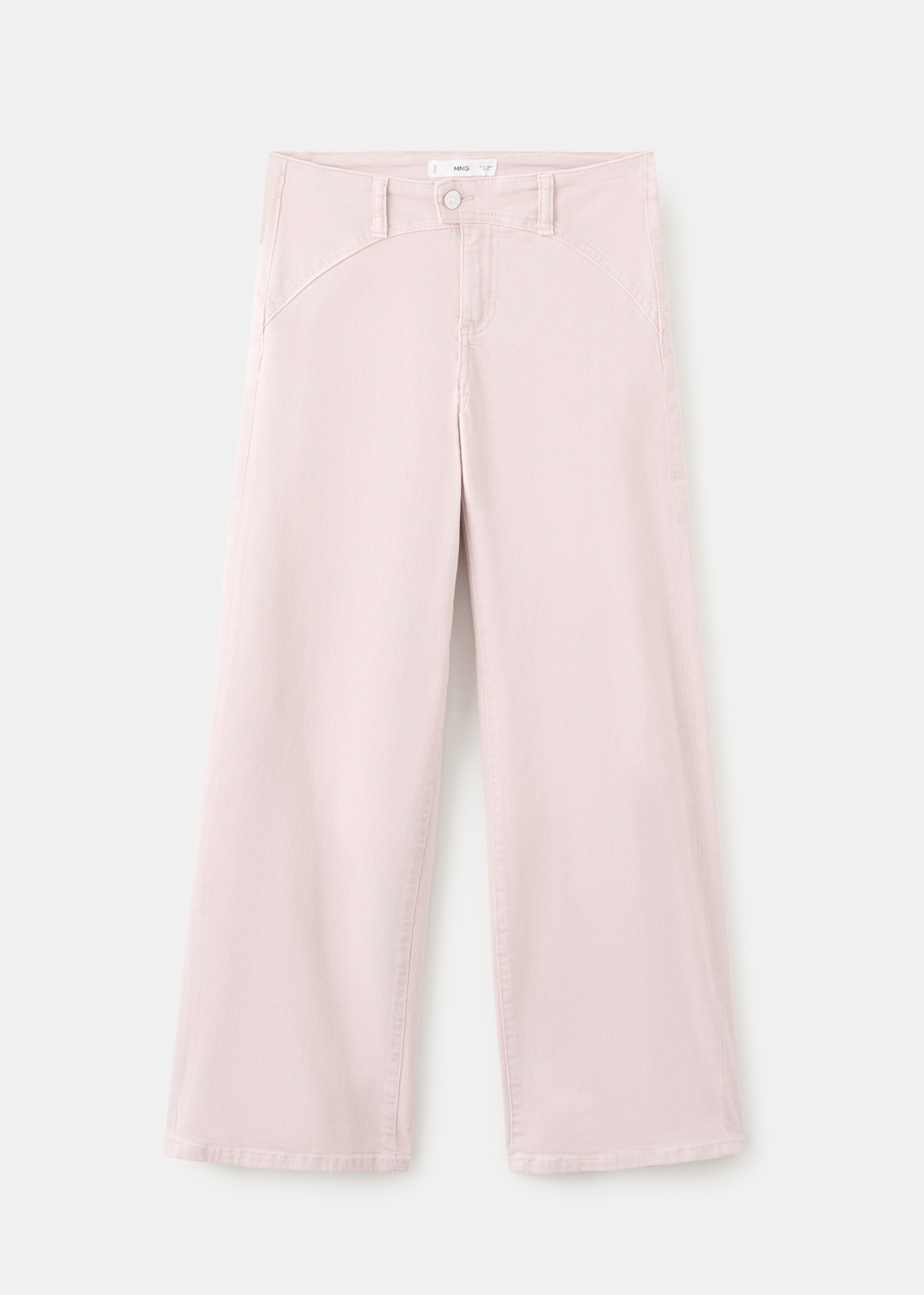 Jean taille basse coutures - Article sans modèle, Rose. Ref: 27061513-00.