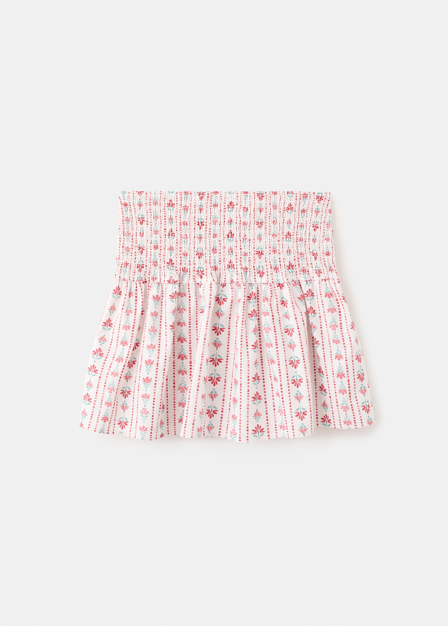 Ruched floral skirt - Reverse of the article