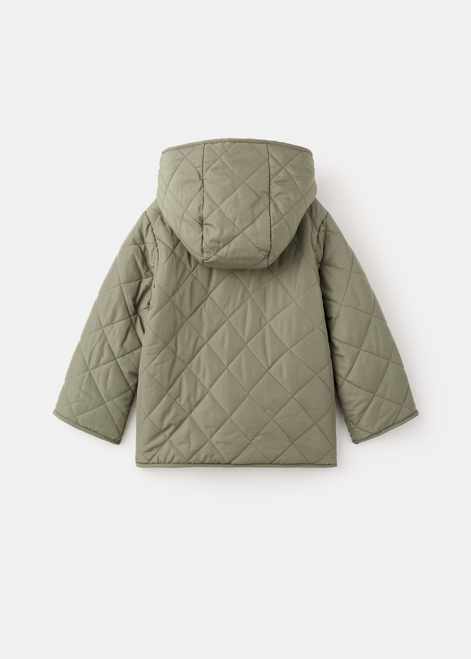 Duffle coat with hood and toggle buttons - Reverse of the article