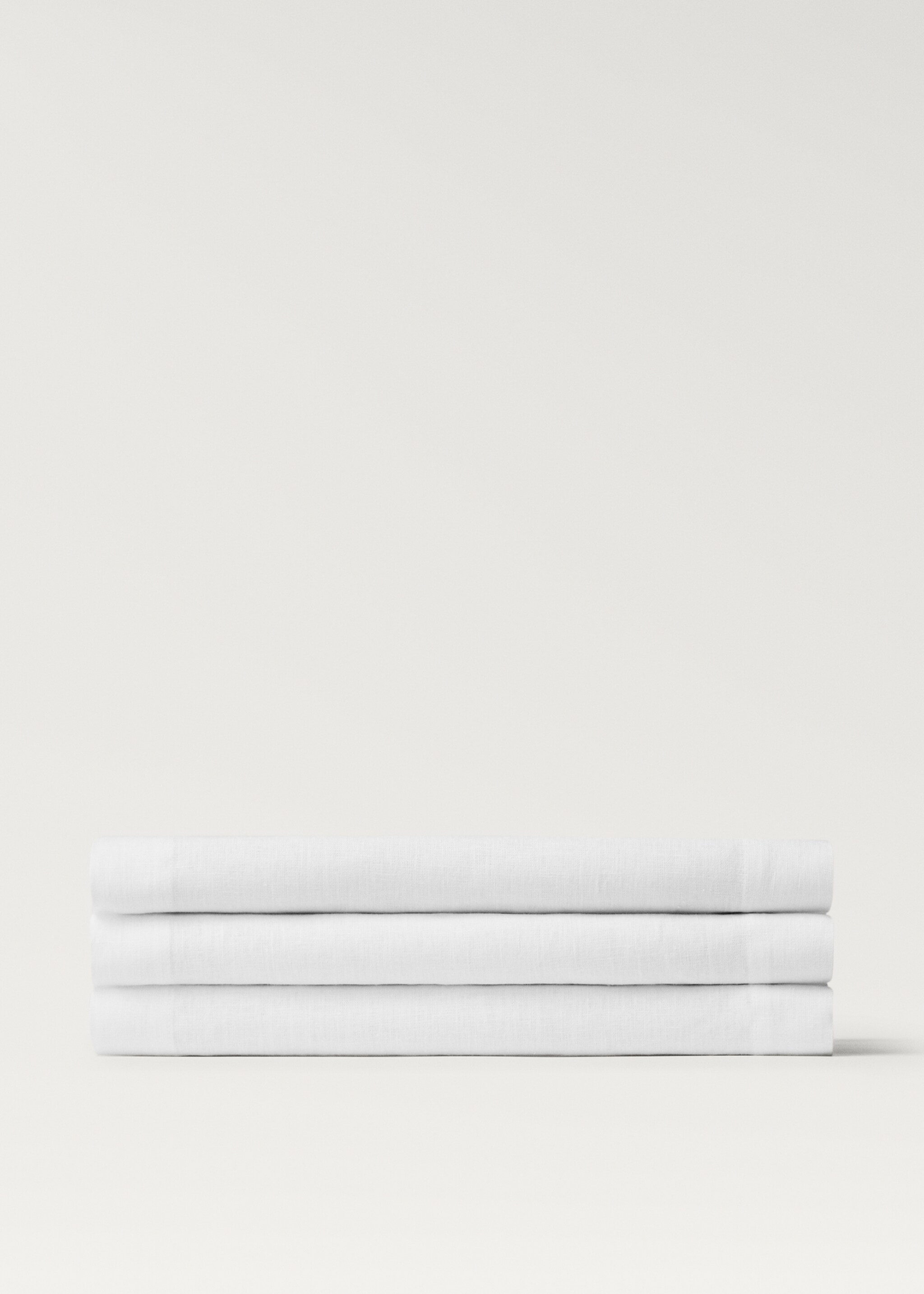 Лляна доріжка на стіл - Товар без моделі, Білий. Ref: 27061520-00.