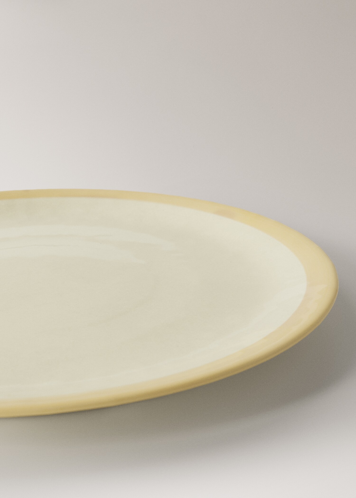Contrast stoneware dessert plate - Details of the article 2