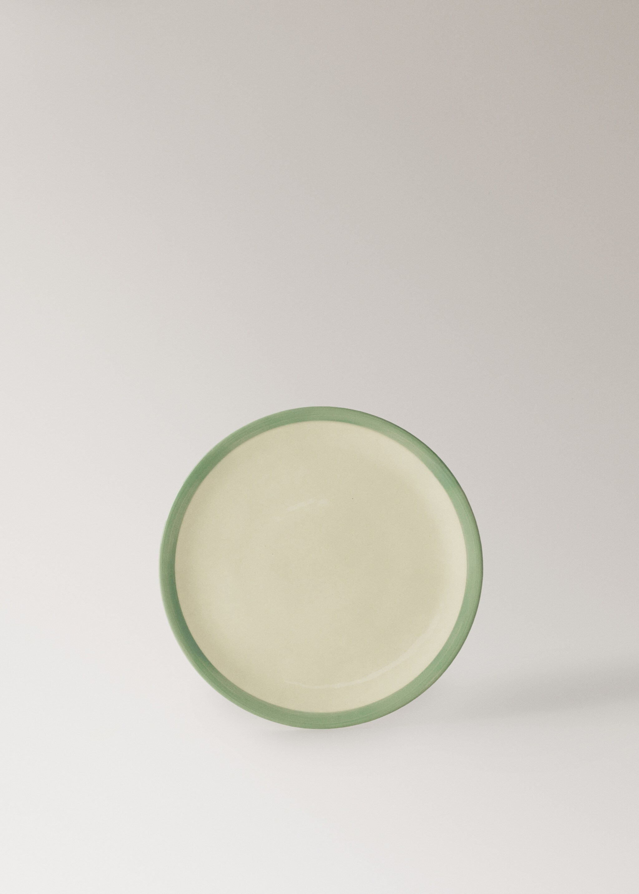 Plato postre gres contraste - Article sans modèle, Bleu pétrole. Ref: 27061523-00.