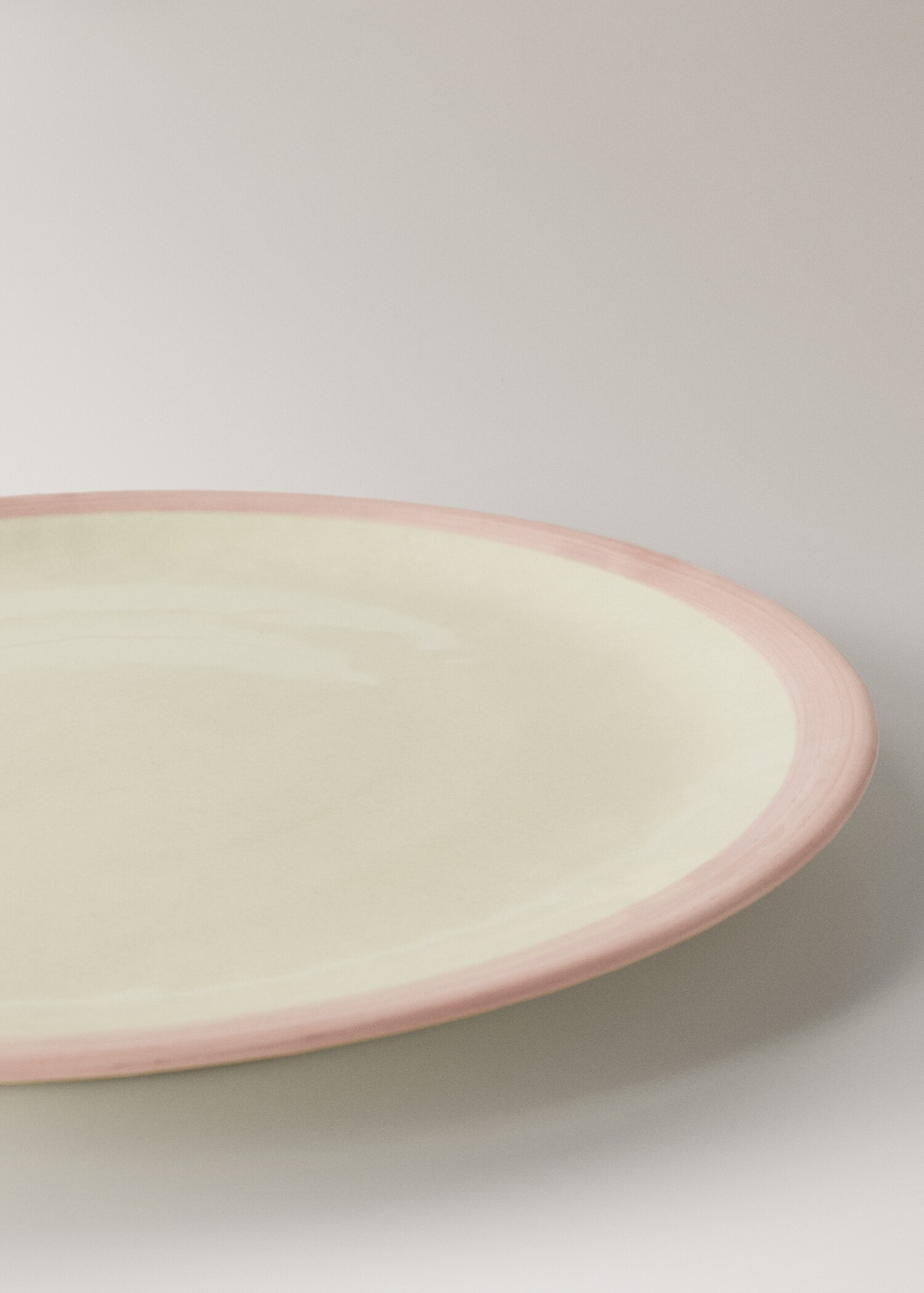 Contrast stoneware dessert plate - Details of the article 2