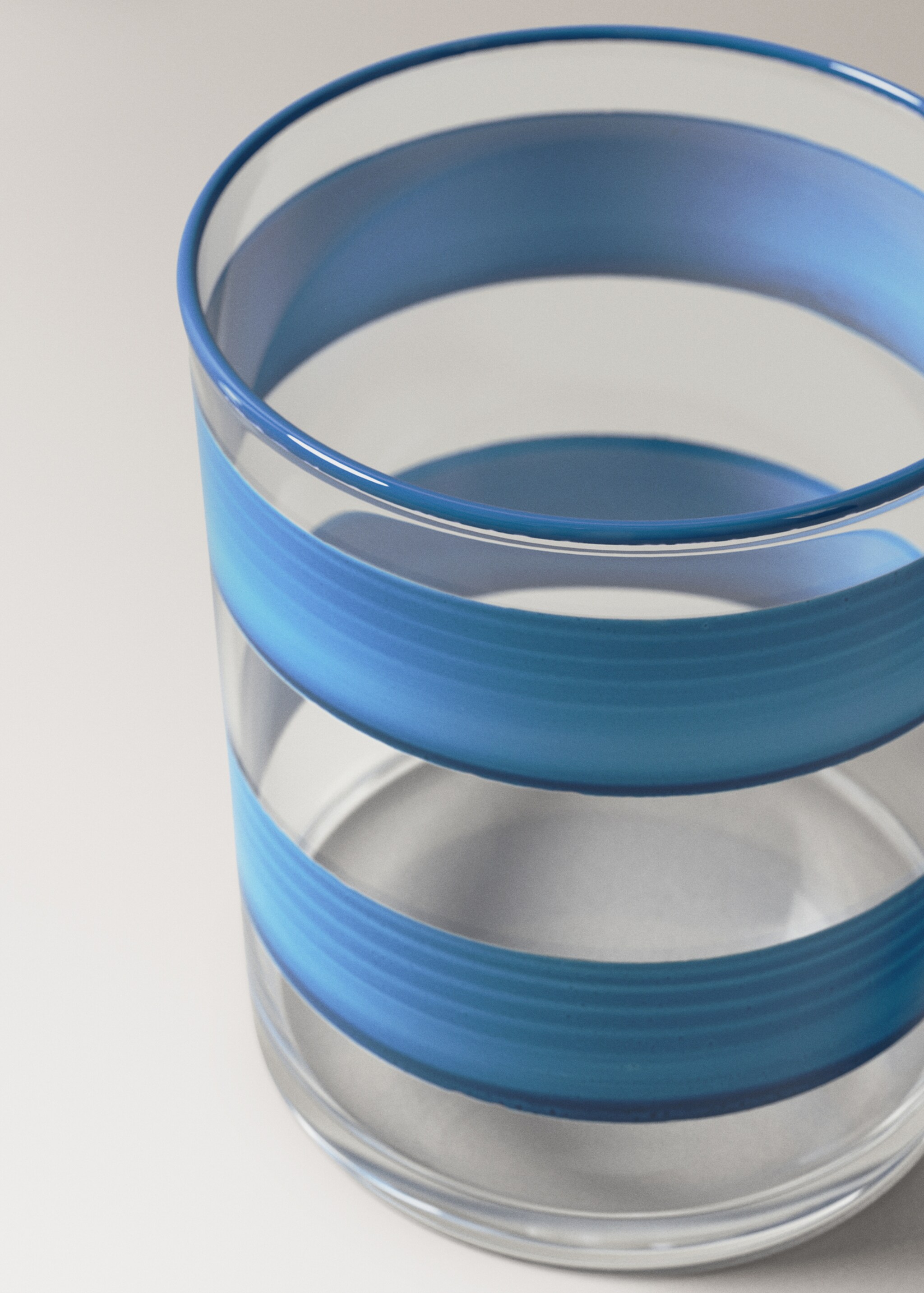 Got borosilicat ratlles color - Detall de l'article 1, Blau. Ref: 27061524-00.