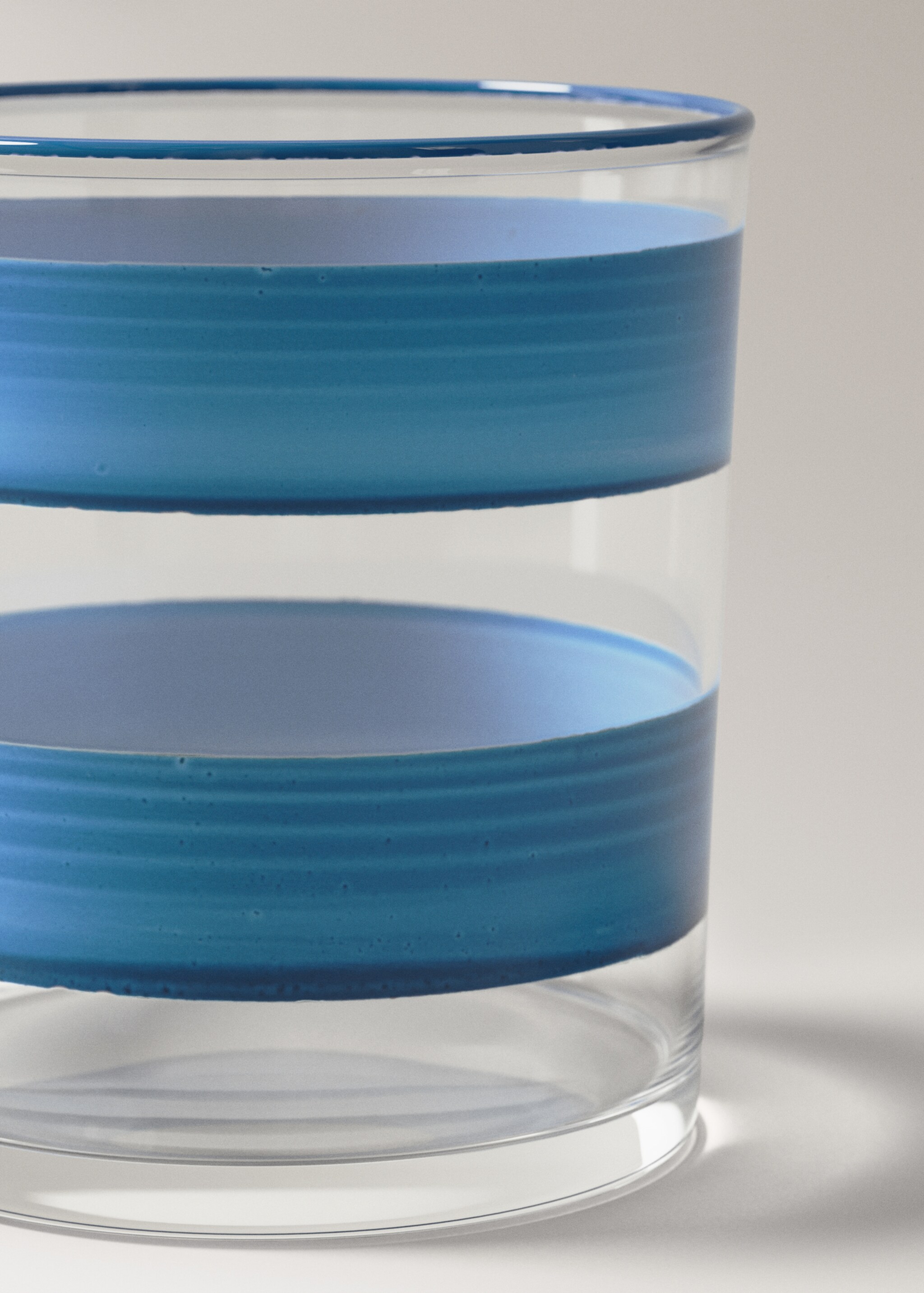 Got borosilicat ratlles color - Detall de l'article 2, Blau. Ref: 27061524-00.