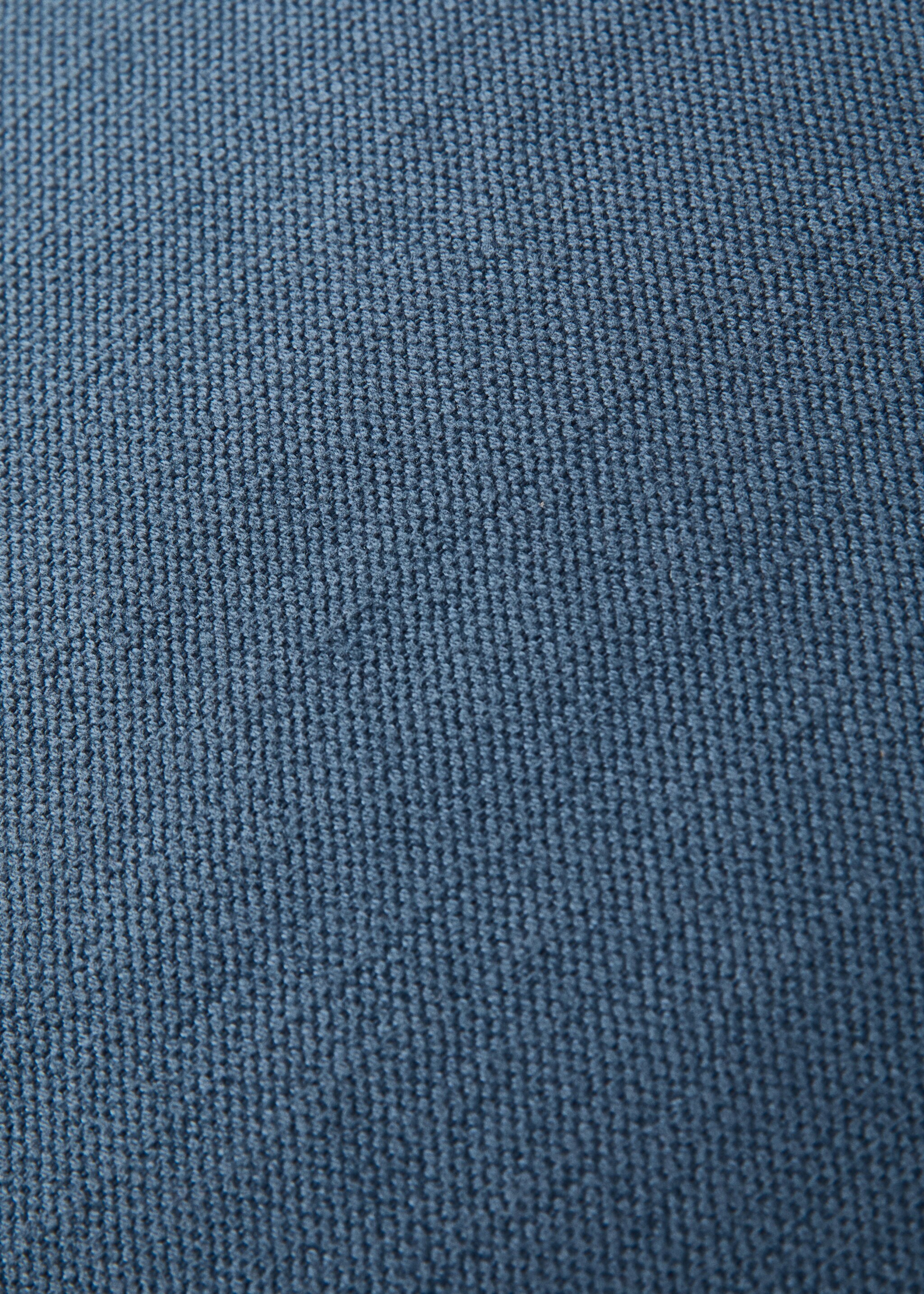 Cotton linen cushion cover with overlock tab 50x50 cm - Details of the article 3, Indigo Blue. Ref: 27061525-00.
