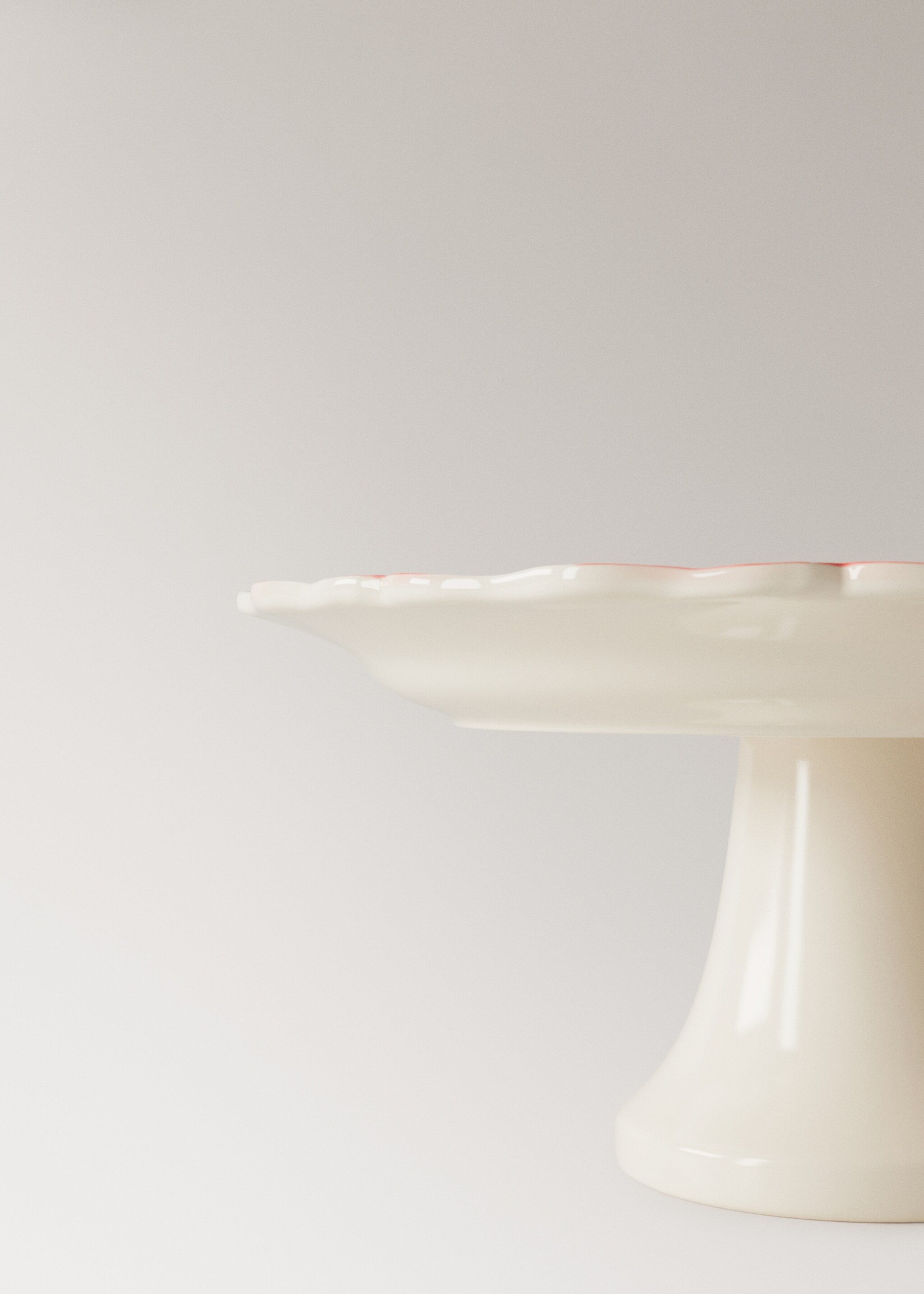 Présentoir à gâteaux rayé - Détail de l'article 2, Rouge. Ref: 27061533-00.