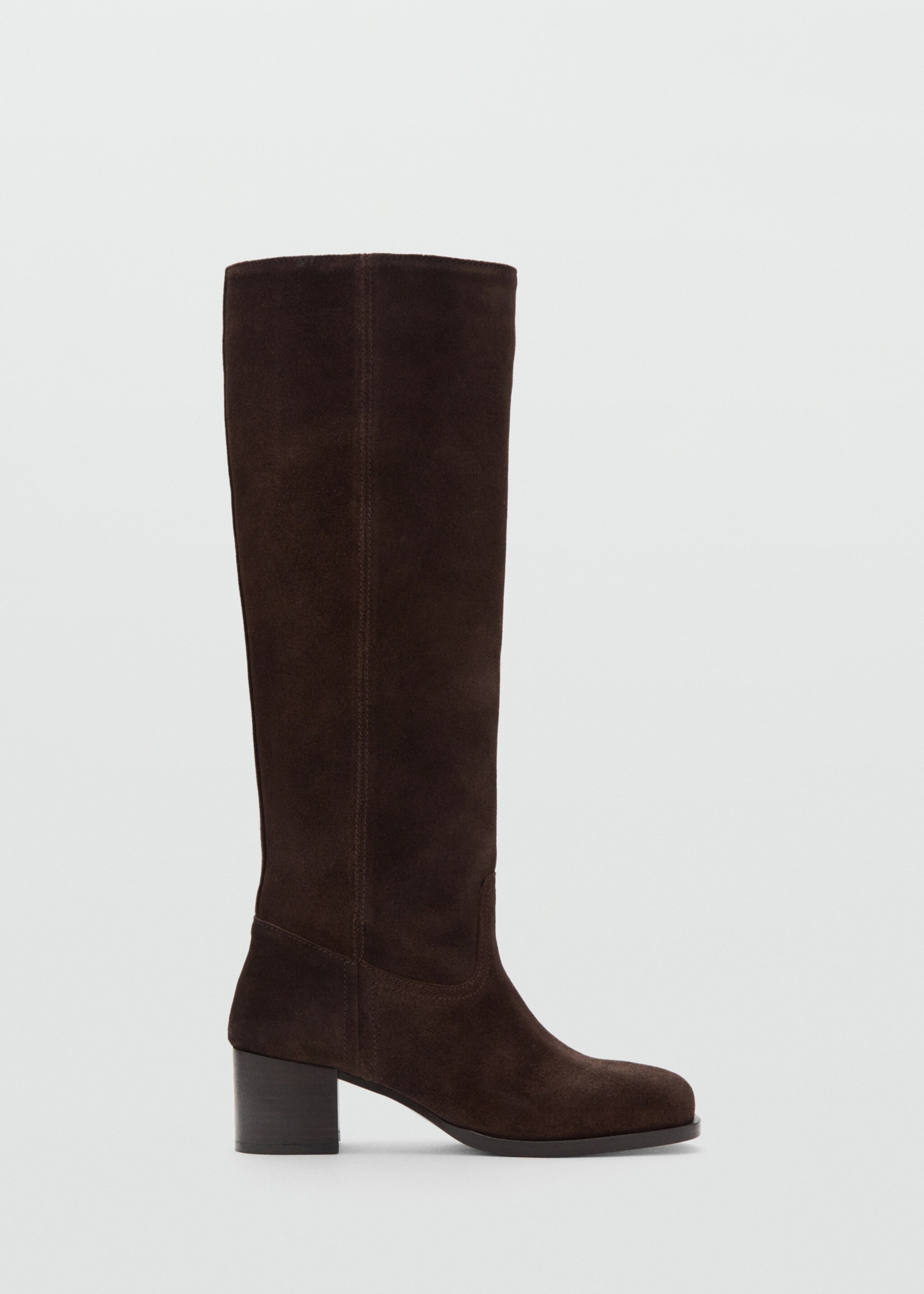 Heel suede boots - Article without model, Chocolate. Ref: 27061534-00.