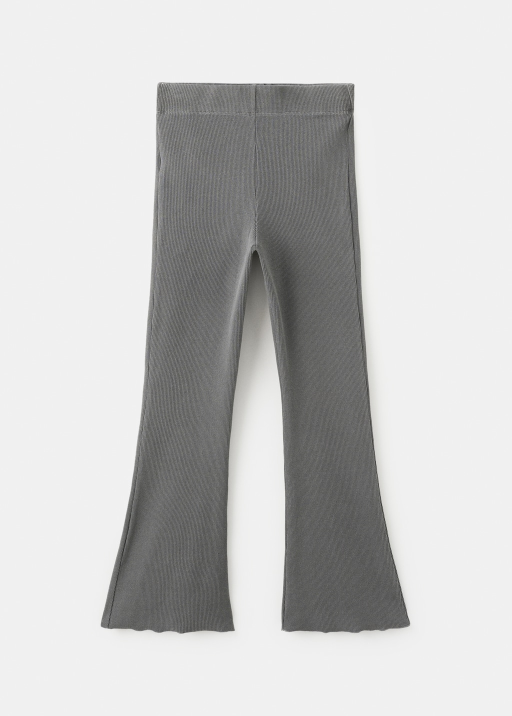 Ribbed flared leggings