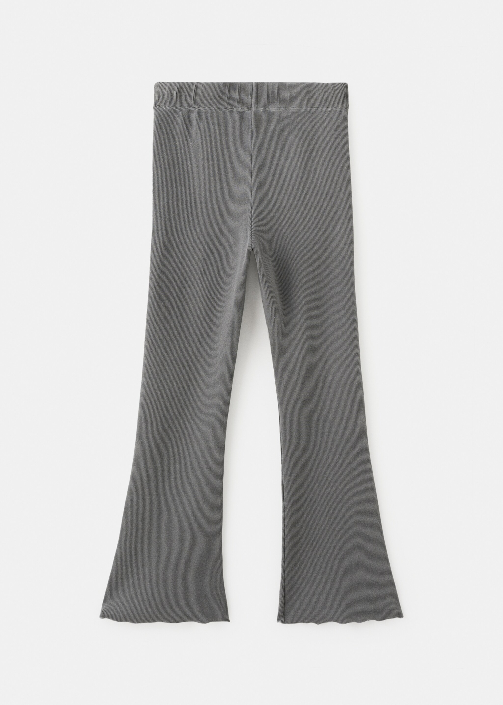 طماق مضلعة واسعة - الجهة الخلفية للمنتج, فحمي. Ref: 27061535-00.