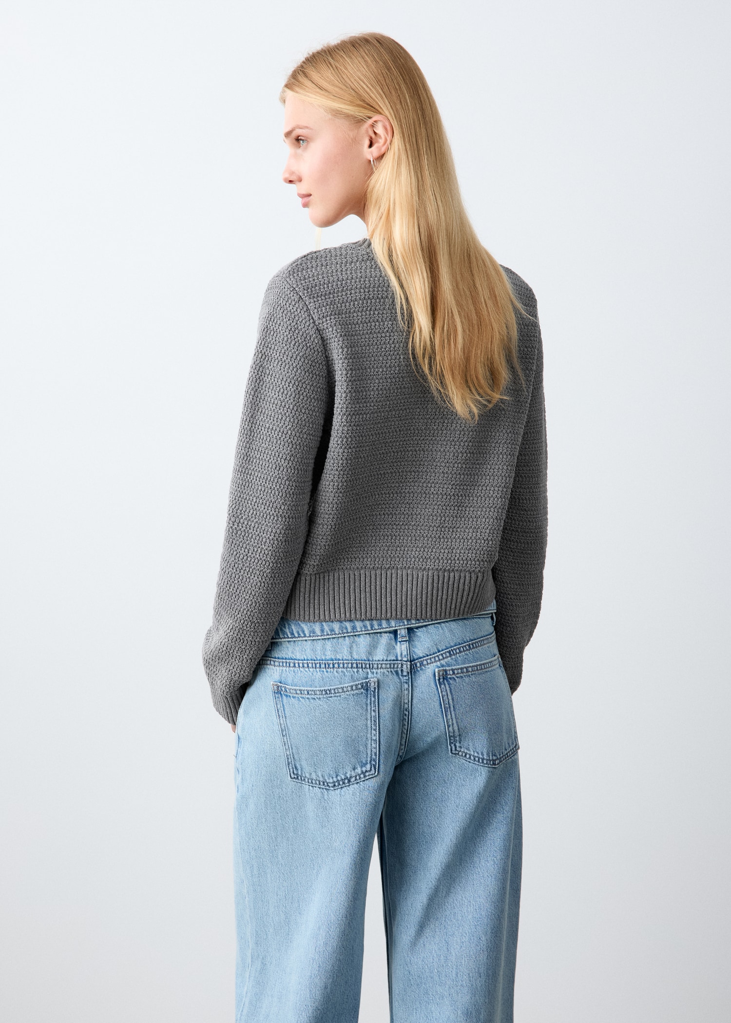 Càrdigan punt botons - Revers de l'article