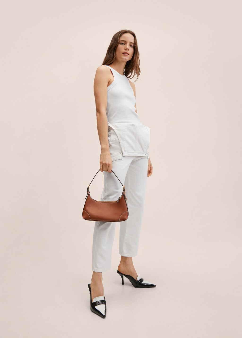Mango buckle baguette bag hotsell