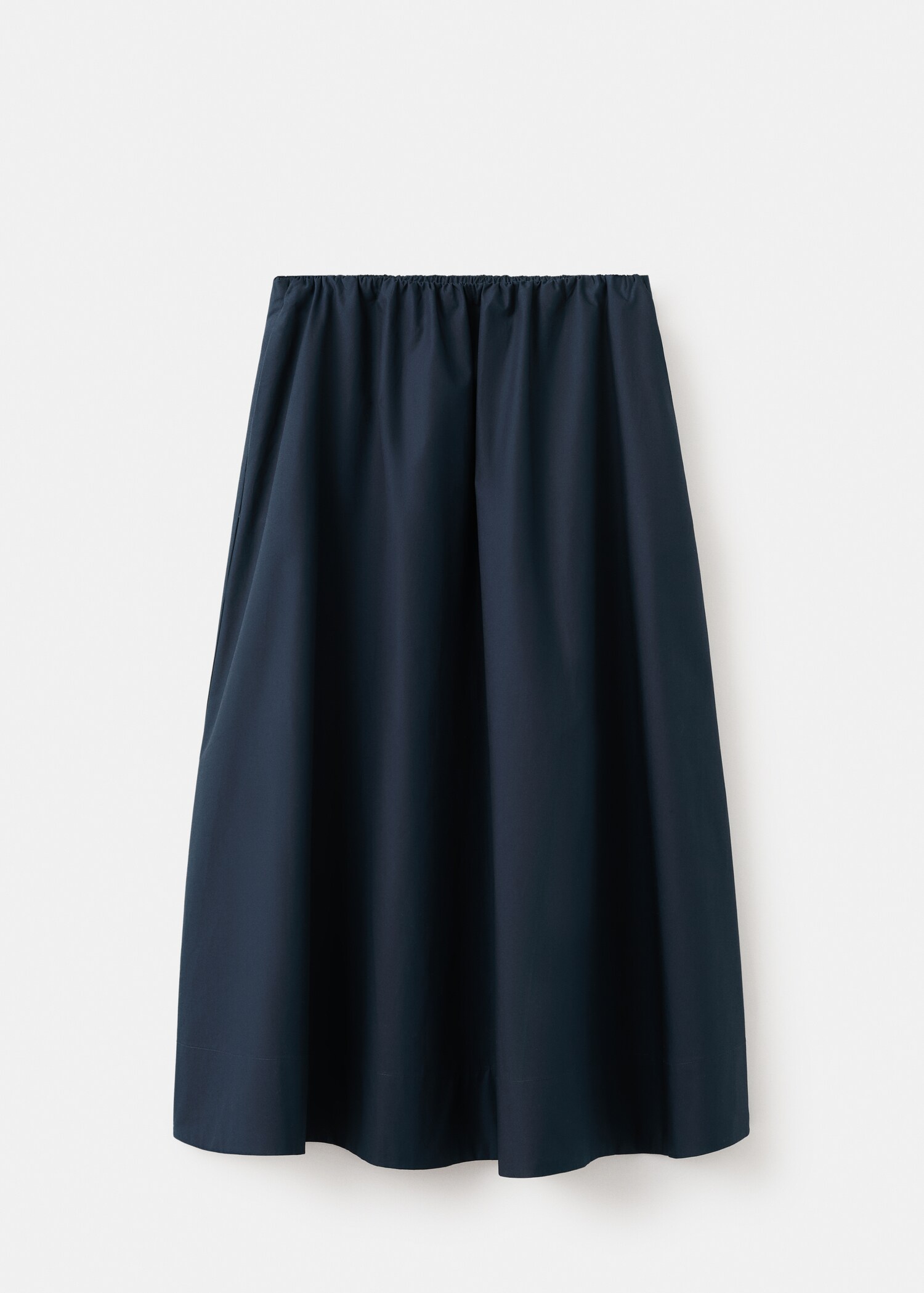 Midi cotton skirt with pleats - Article without model