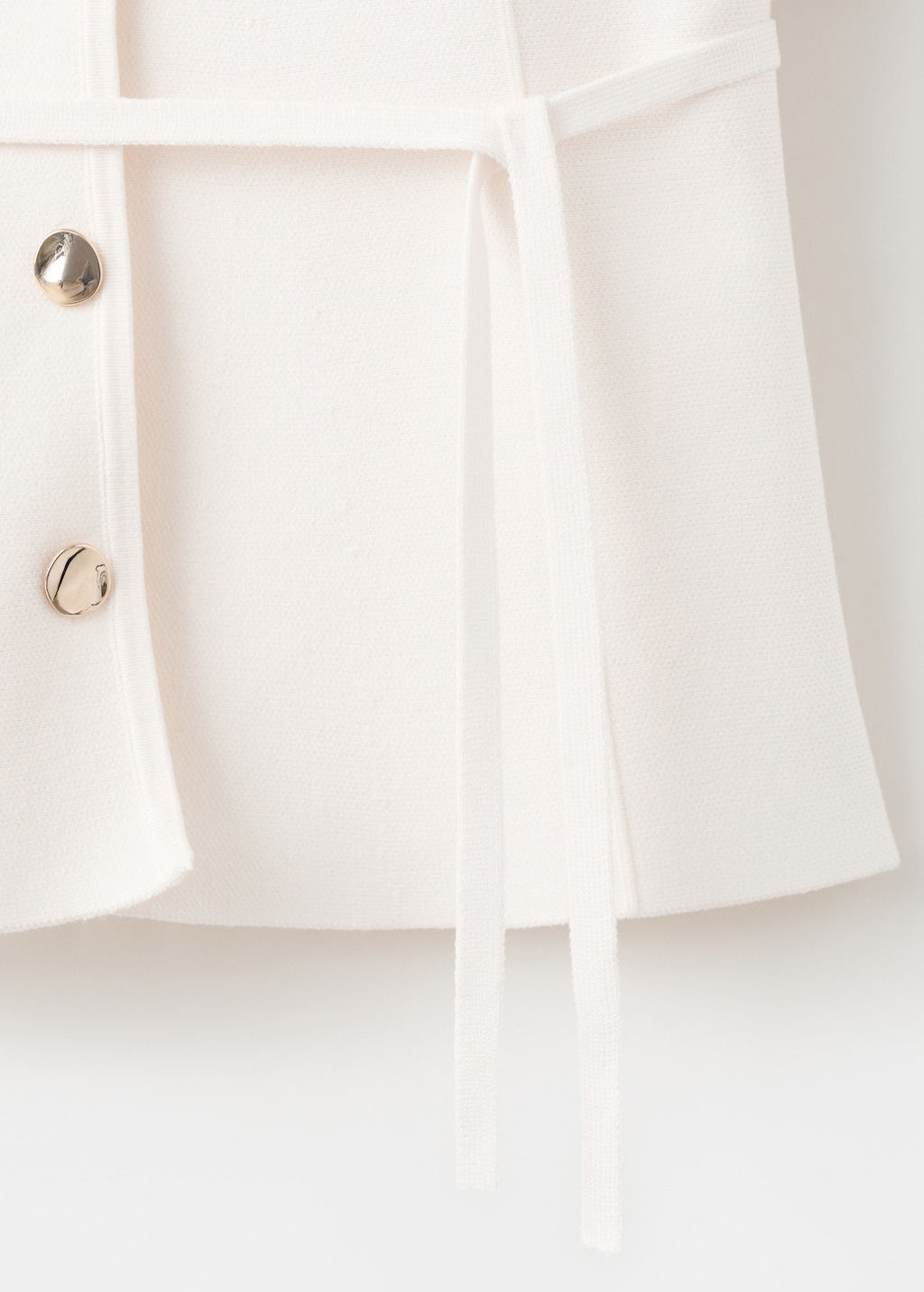 Knitted jacket with polo collar - image 5