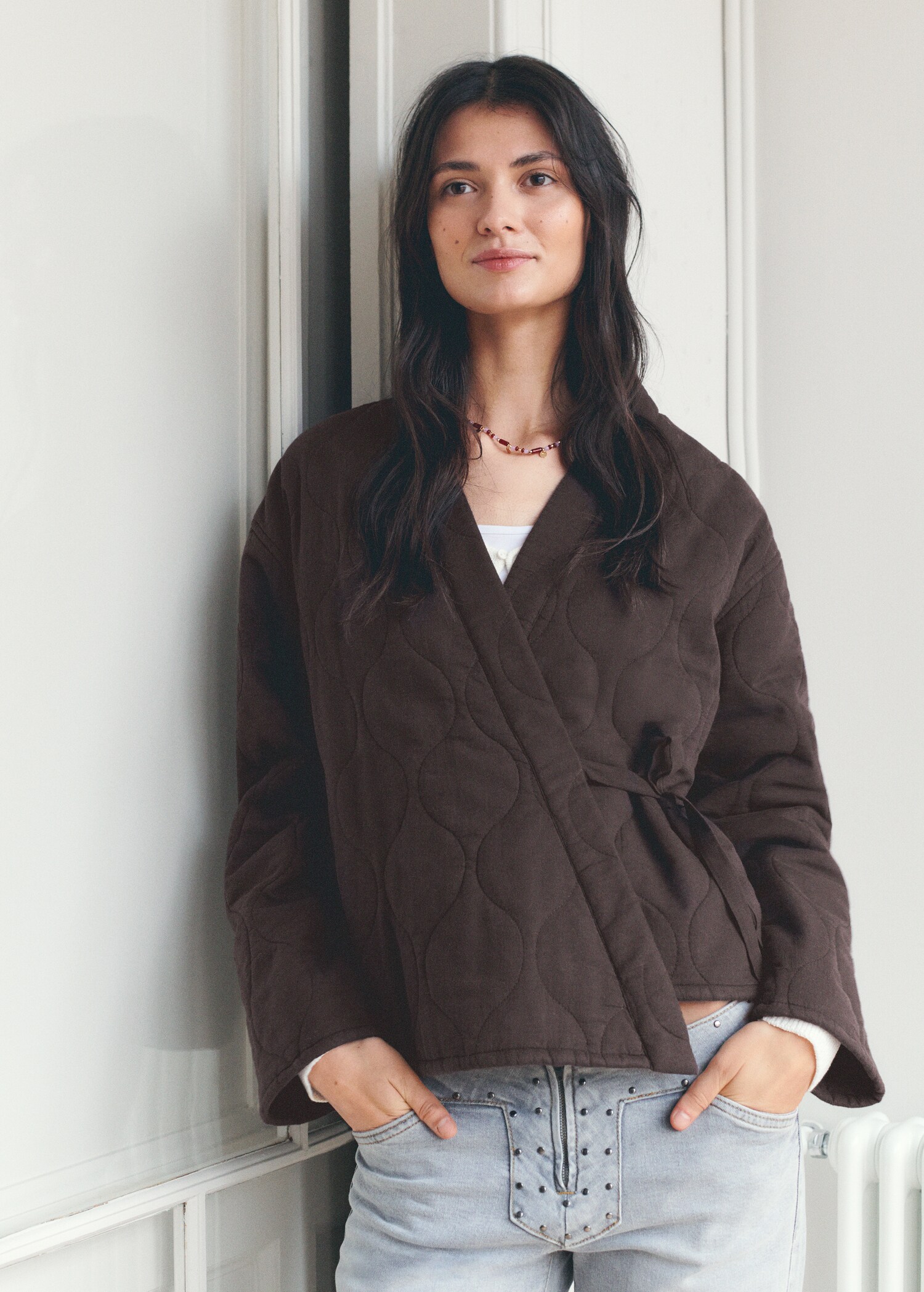 Gewatteerde kimono met lint - Detail van het artikel 5