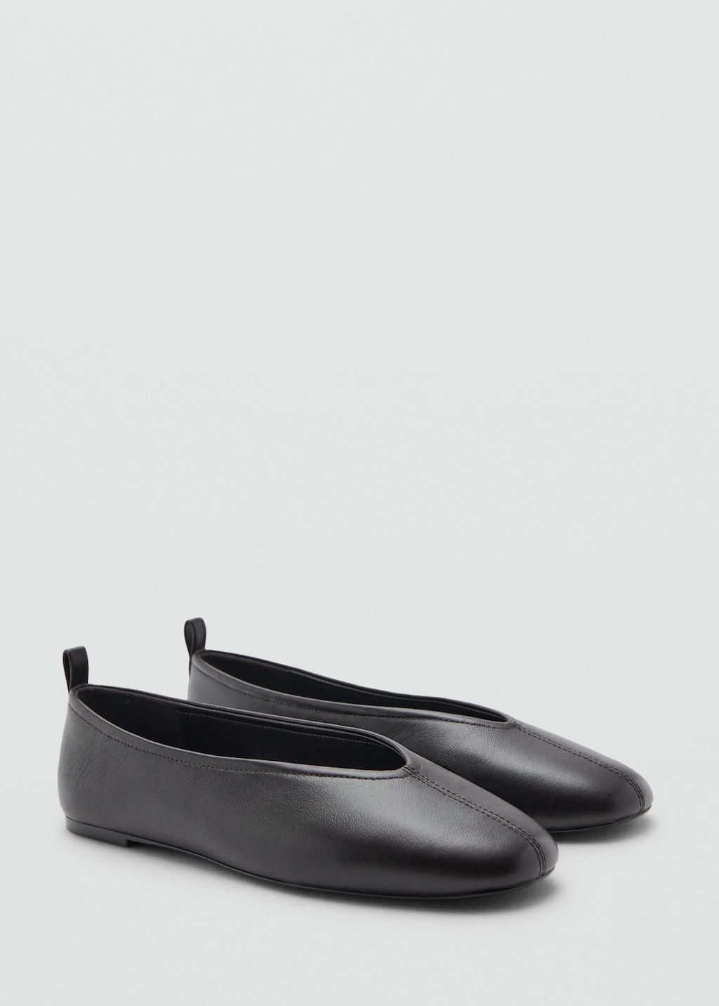 Leather flat shoes - image 3