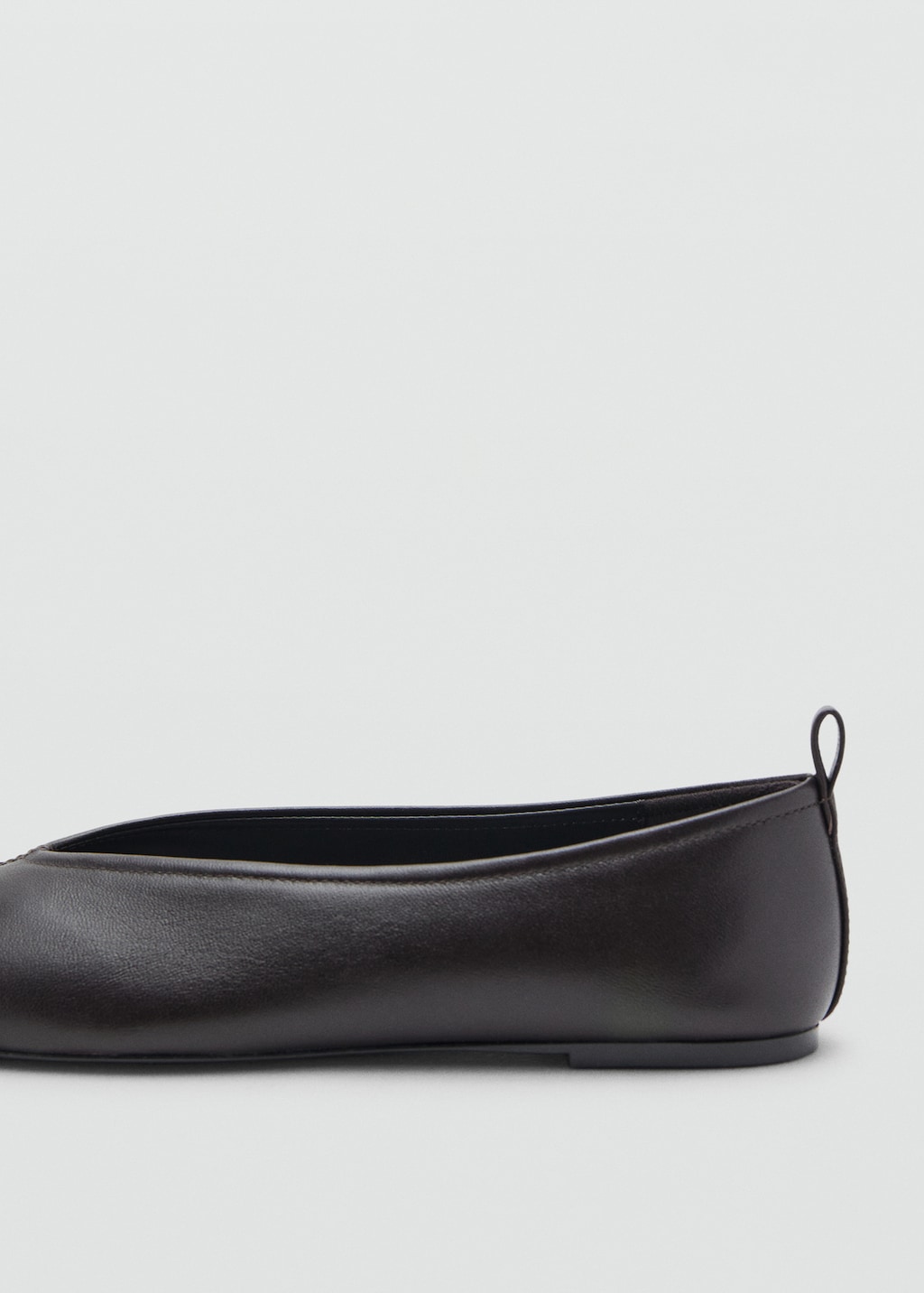 Mango Leather flat shoes