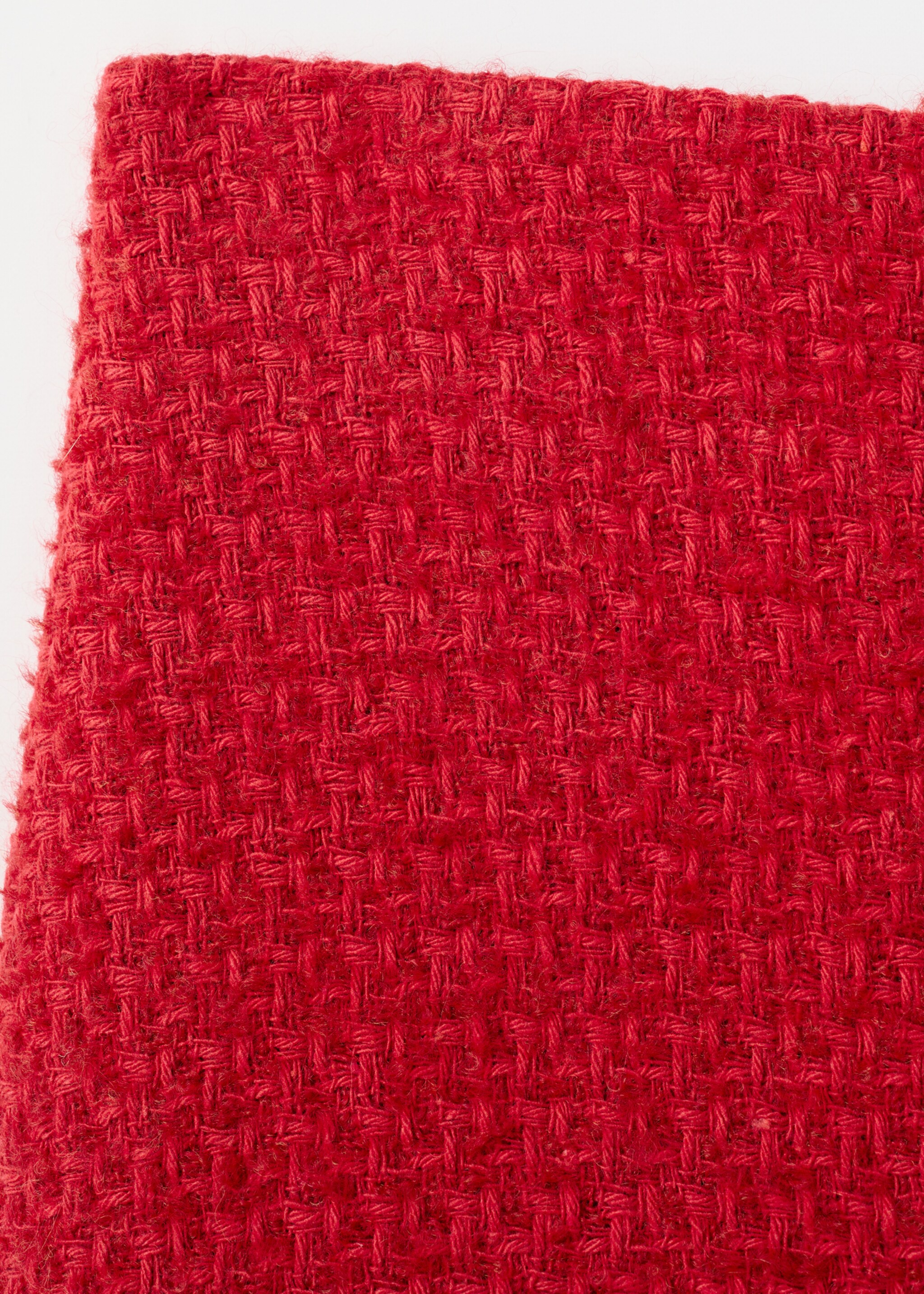 Short tweed skirt - Details of the article 0, Red. Ref: 27062548-00.