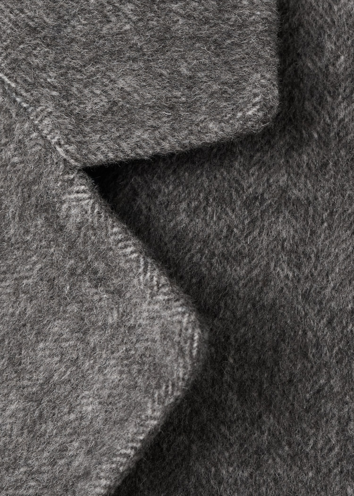 Double-breasted wollen jas - Detail van het artikel 0