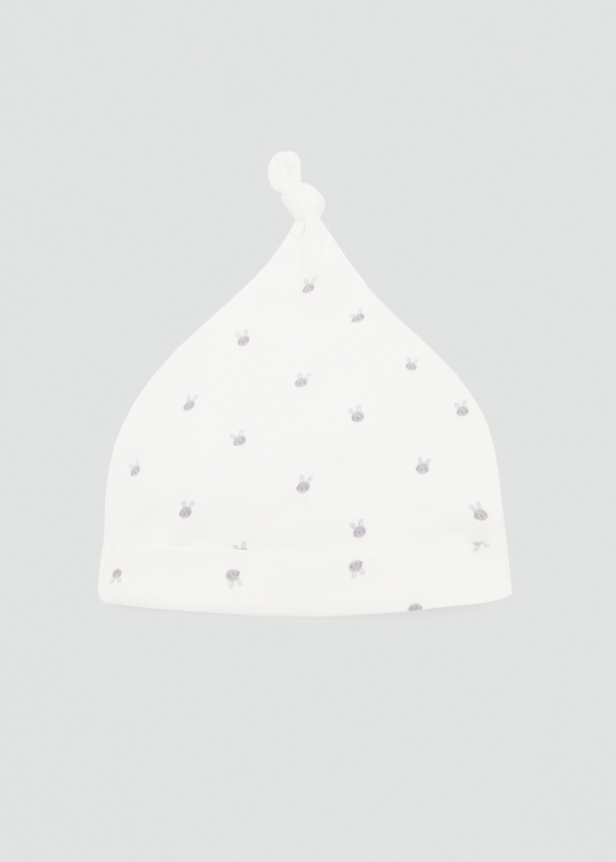 Printed cap with knot detail - Article without model, Off White. Ref: 27062552-00.