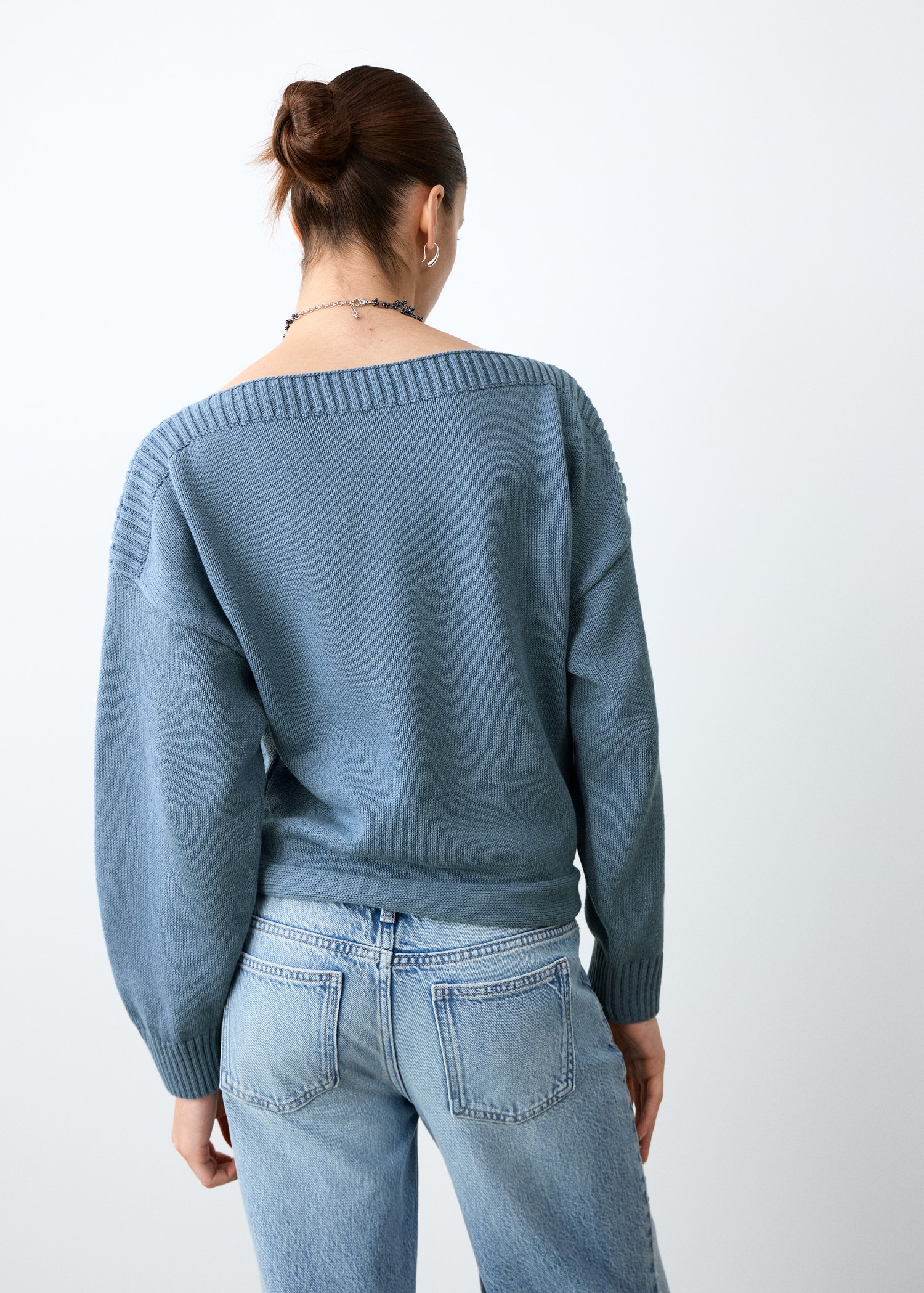 Pull-over en maille fine - Verso de l’article