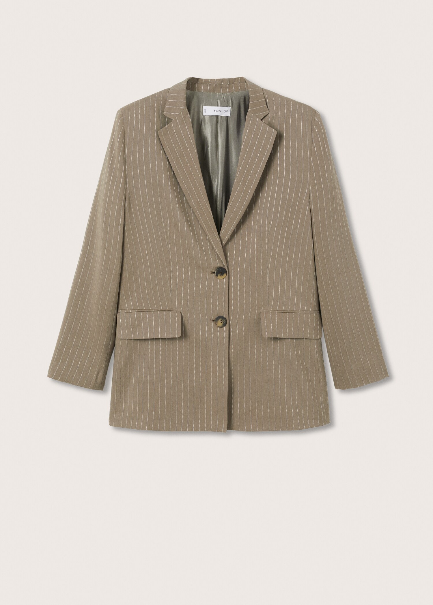Striped linen blazer - Article without model