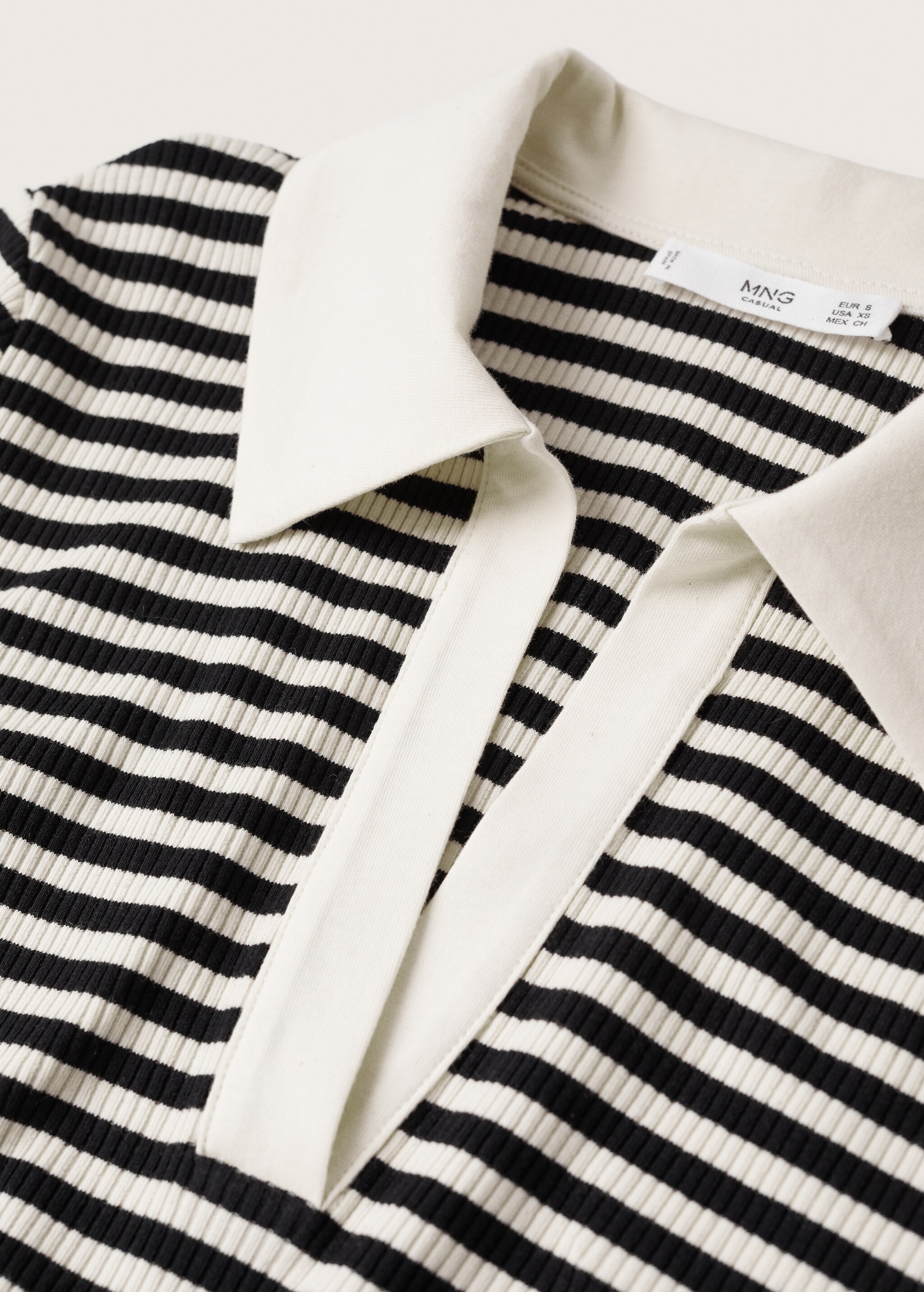 Striped cotton polo shirt - Details of the article 8