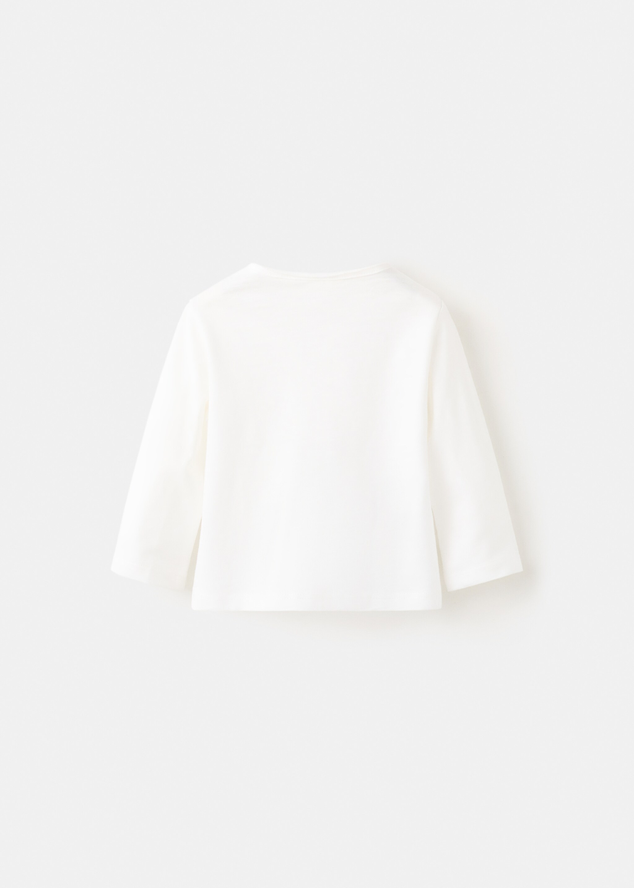 T-shirt basic - Reverse of the article, Off White. Ref: 27062897-00.