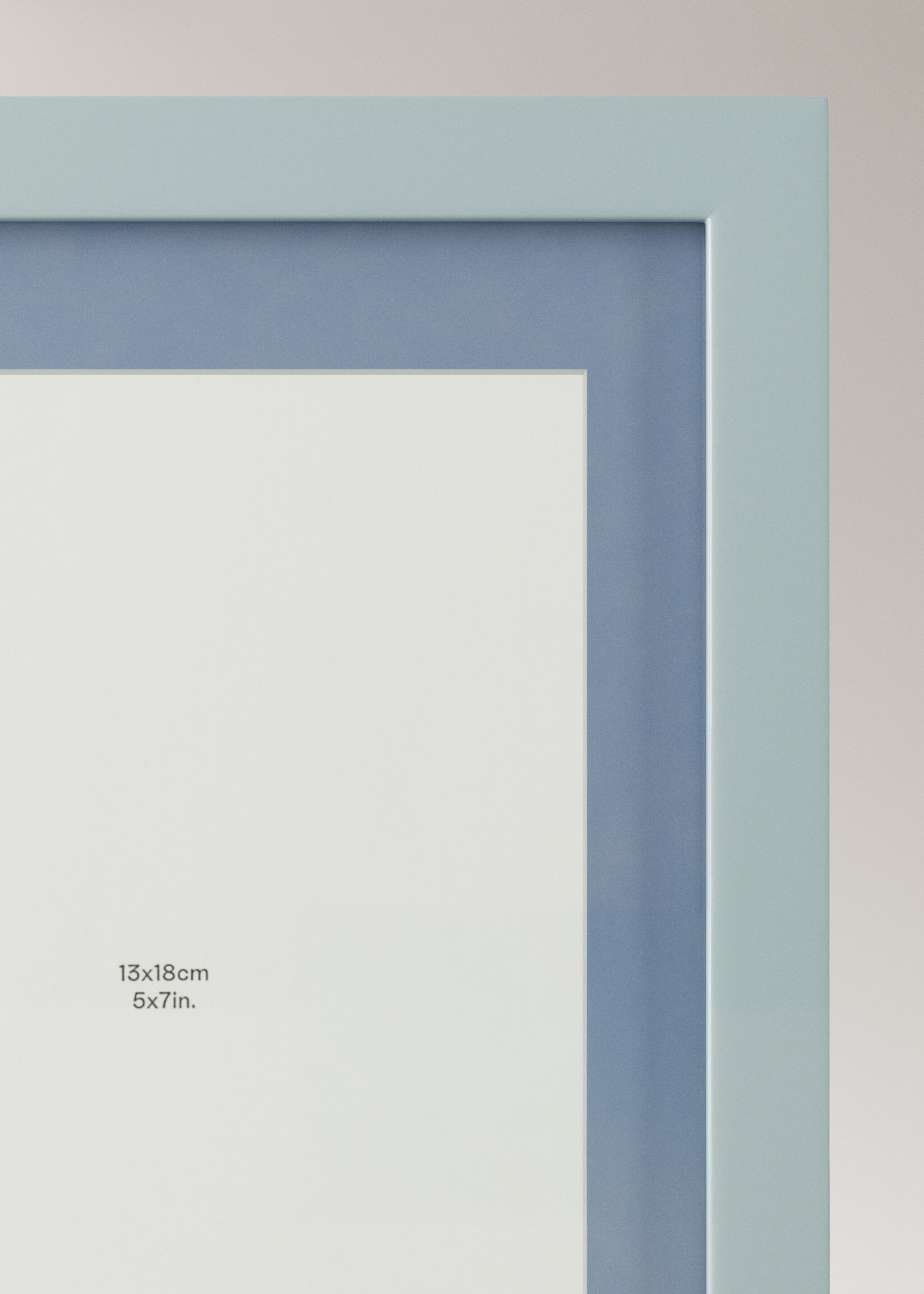 Photo frame miriam - Details of the article 1, Aqua Green. Ref: 27062898-00.